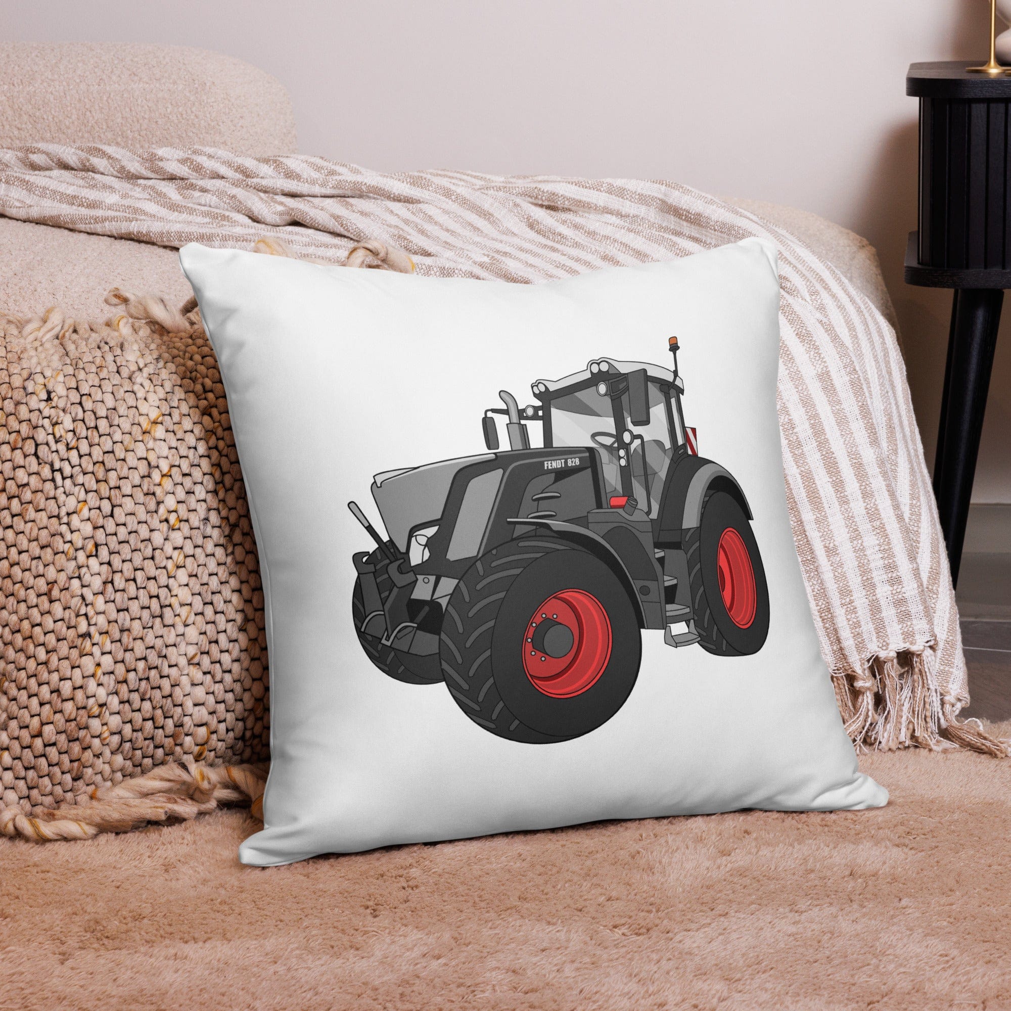 The Tractor Mugs Store Fendt 828 Profi Black Beauty | Pillow Case Quality Farmers Merch