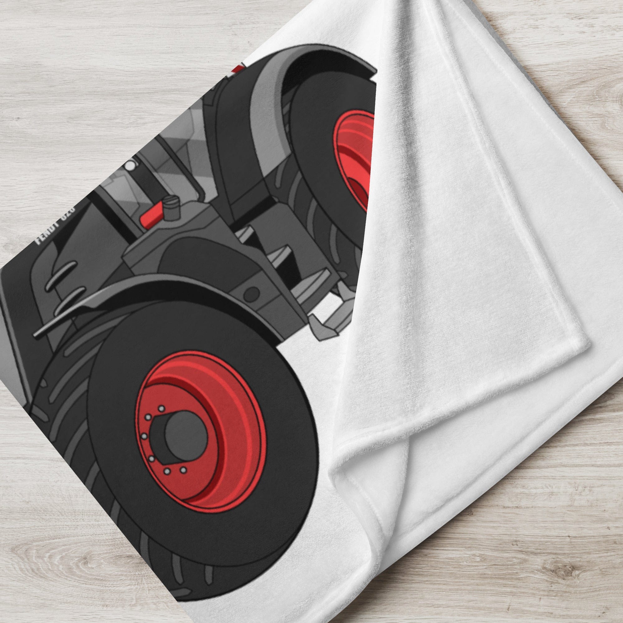 The Tractor Mugs Store Fendt 828 Profi Black Beauty | Throw Blanket Quality Farmers Merch