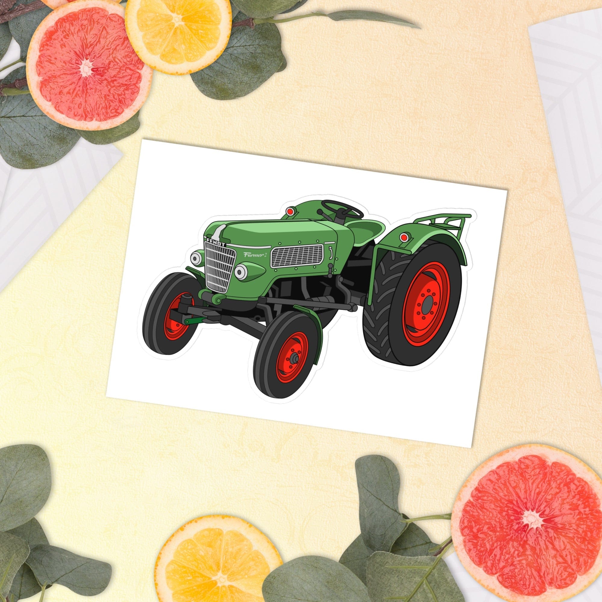 The Tractor Mugs Store Fendt Farmer 2 (1960) | Sticker sheet Quality Farmers Merch