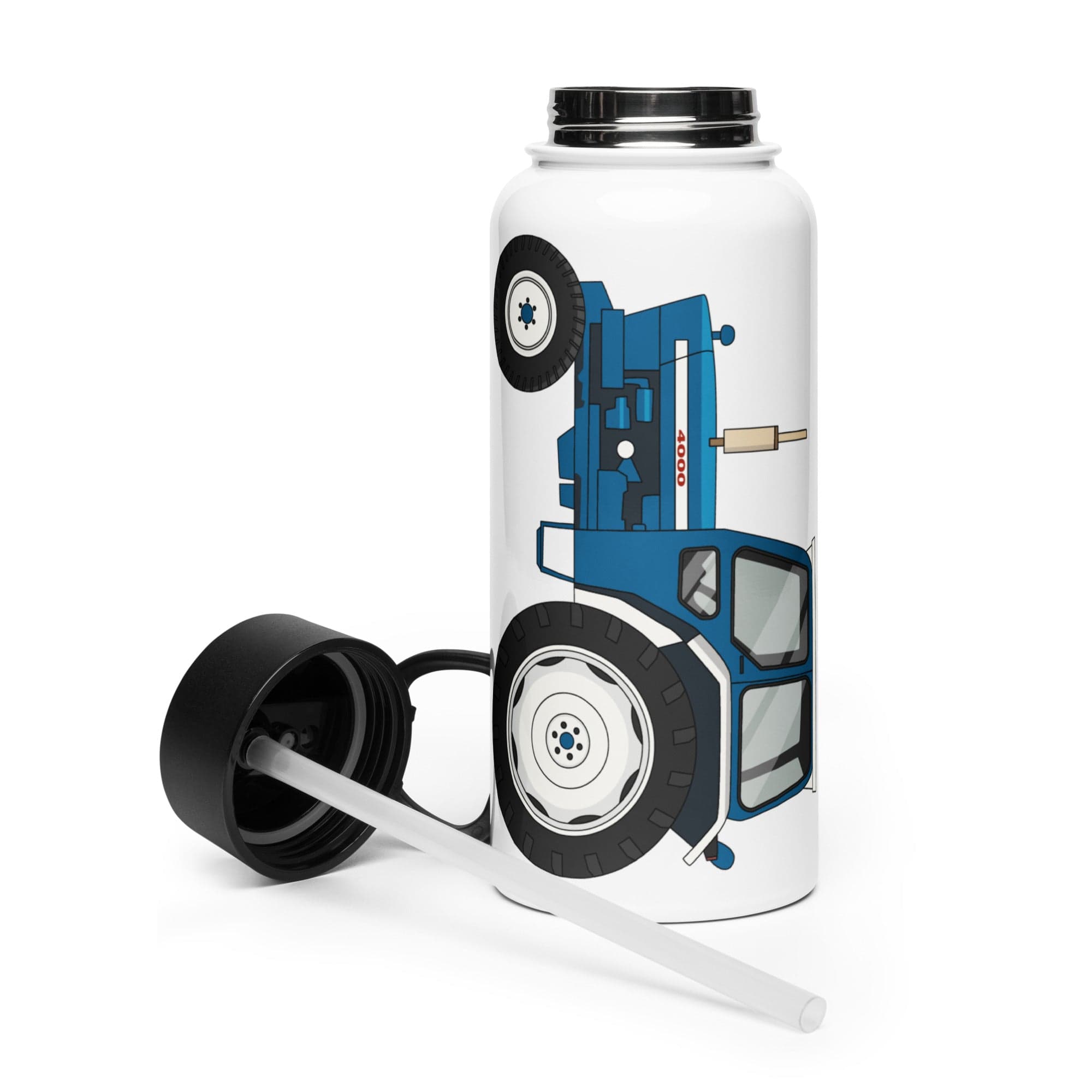The Tractor Mugs Store Ford 4000 | Stainless Steel Water Bottle Quality Farmers Merch