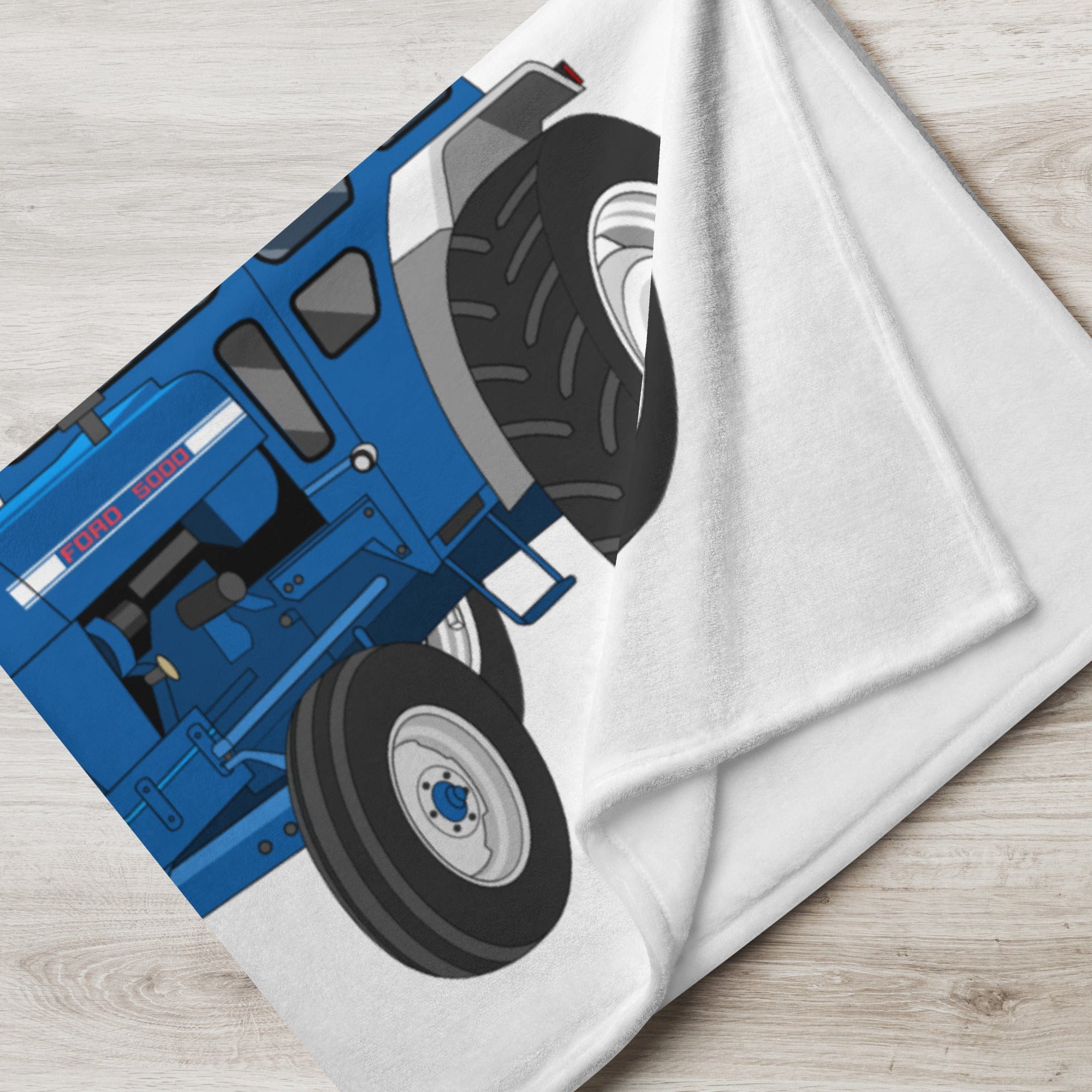 The Tractor Mugs Store Ford 5000 | Throw Blanket Quality Farmers Merch