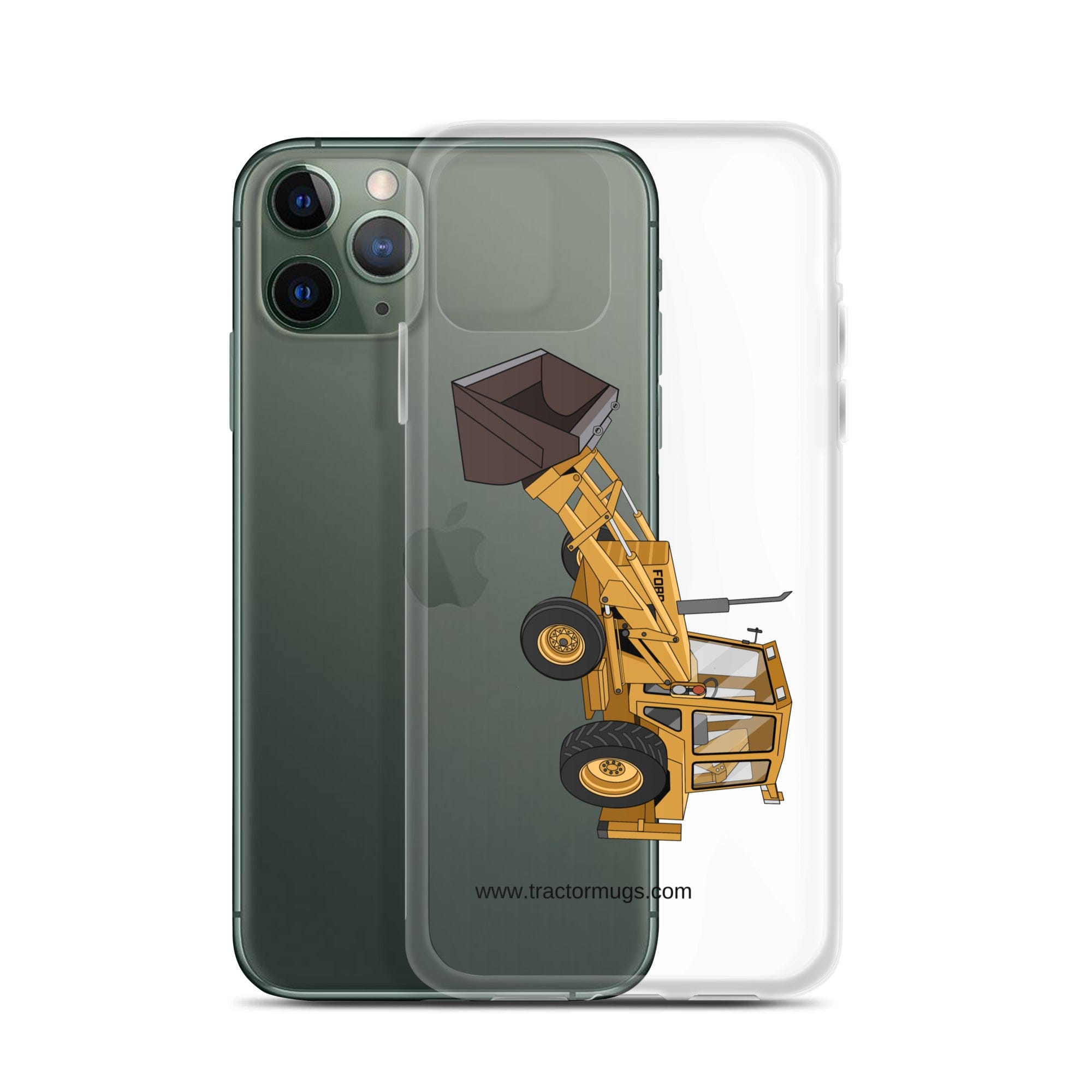The Tractor Mugs Store Ford 550 Backhoe | Clear Case for iPhone® Quality Farmers Merch