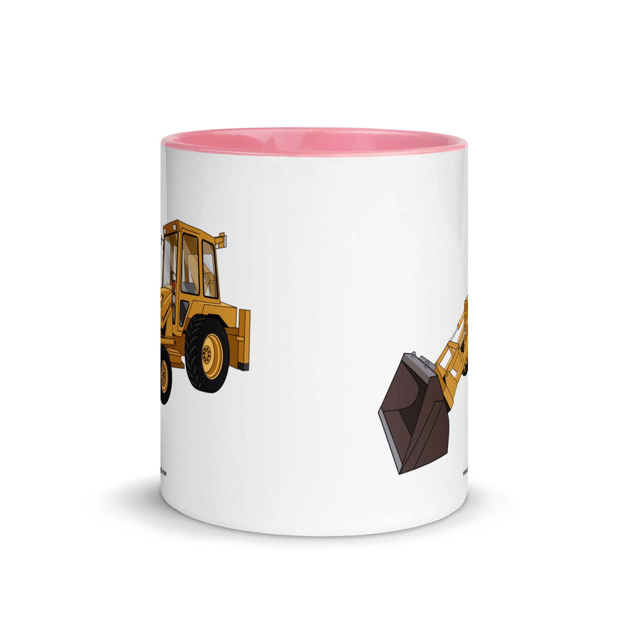 The Tractor Mugs Store Ford 550 Backhoe | Mug with Color Inside Quality Farmers Merch