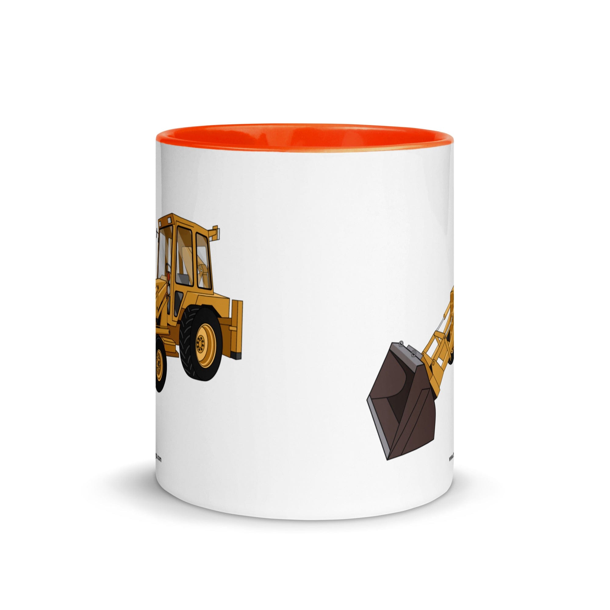 The Tractor Mugs Store Ford 550 Backhoe | Mug with Color Inside Quality Farmers Merch