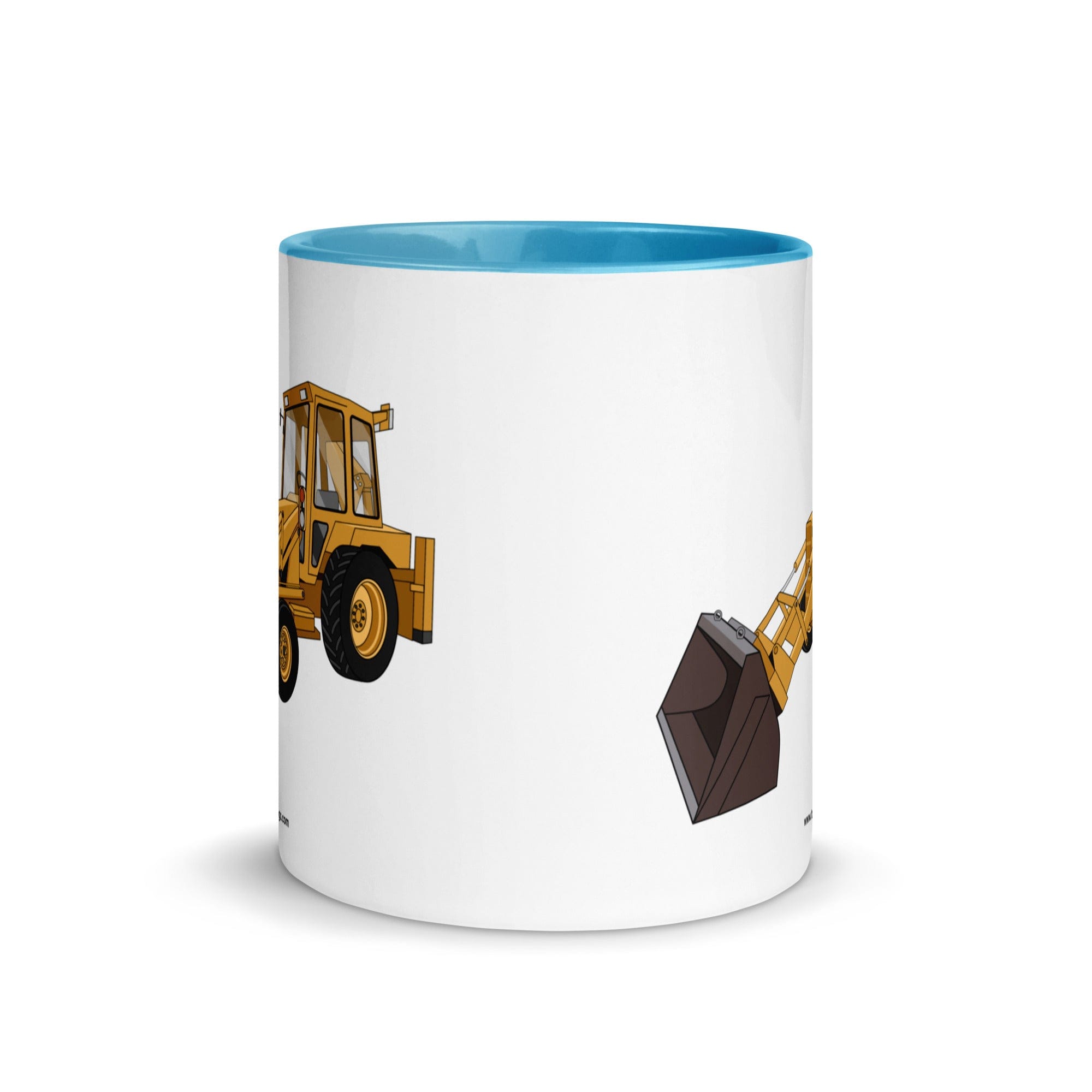 The Tractor Mugs Store Ford 550 Backhoe | Mug with Color Inside Quality Farmers Merch