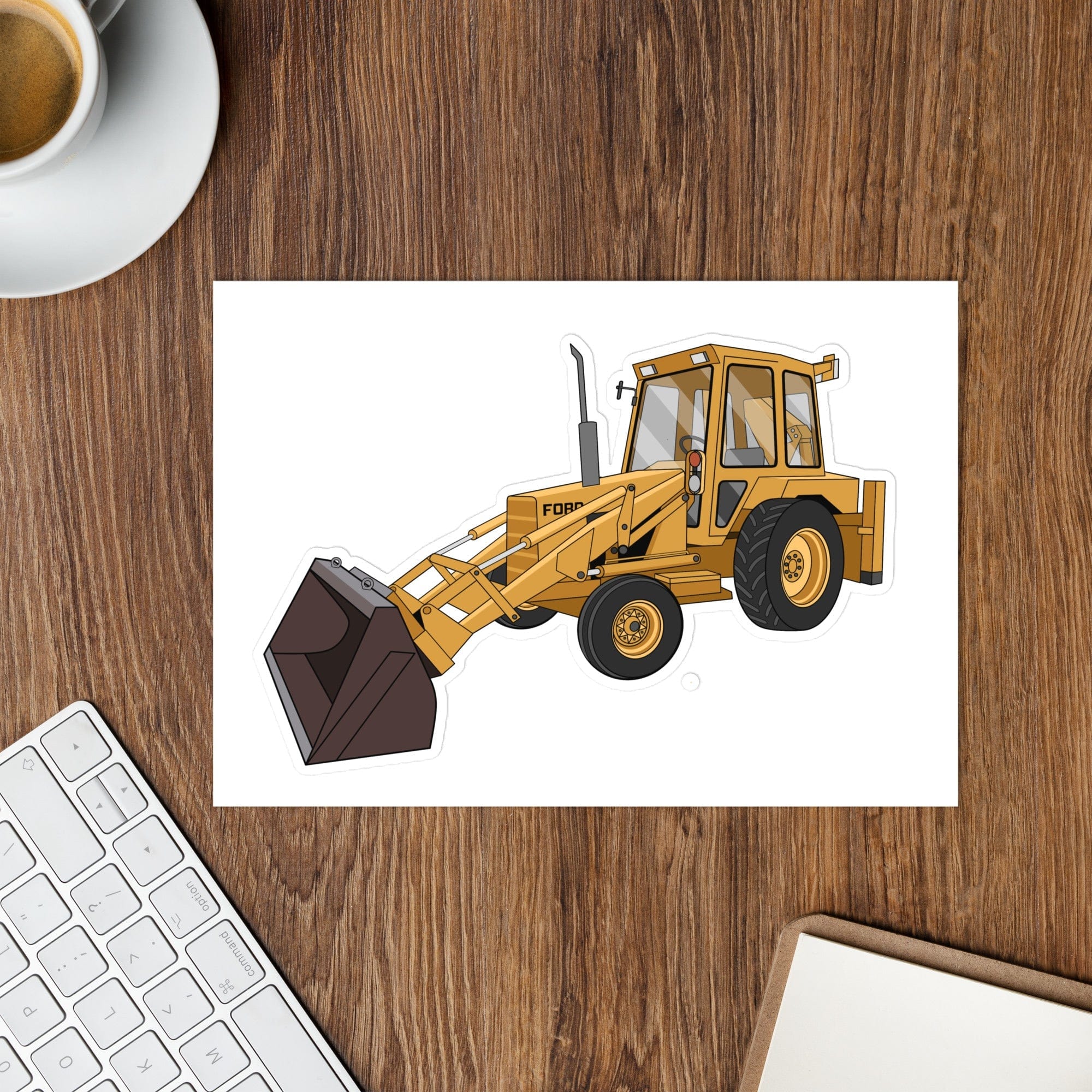 The Tractor Mugs Store Ford 550 Backhoe | Sticker sheet Quality Farmers Merch