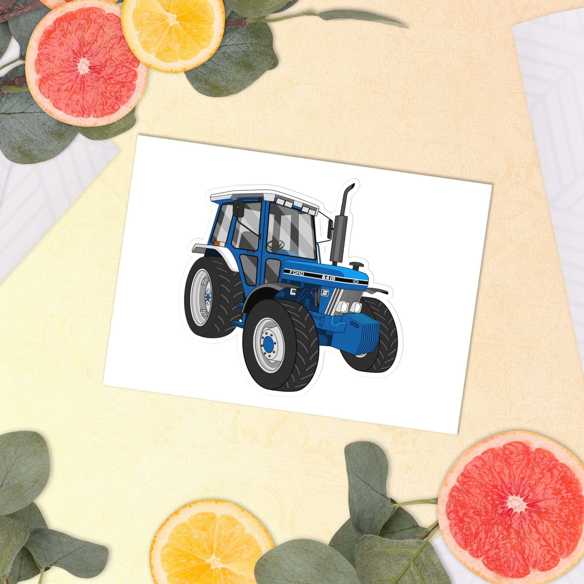 The Tractor Mugs Store Ford 6410 4WD | Sticker sheet Quality Farmers Merch