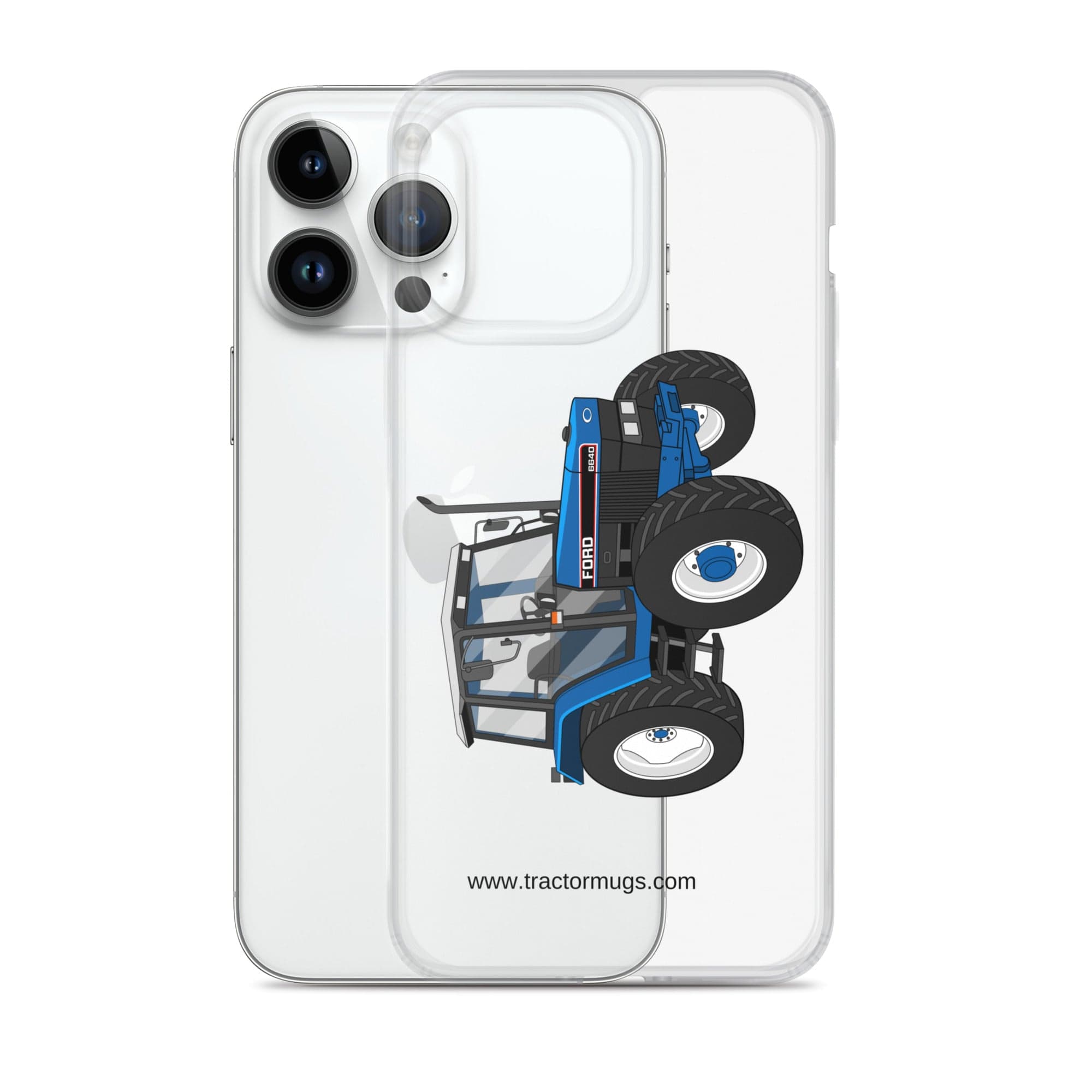 The Tractor Mugs Store Ford 6640 SE 4WD | Clear Case for iPhone® Quality Farmers Merch