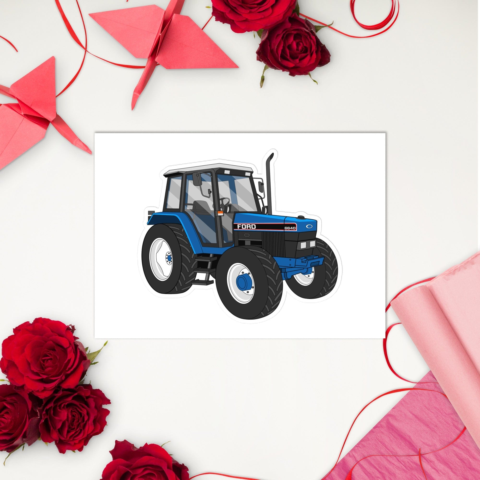 The Tractor Mugs Store Ford 6640 | Sticker Sheet Quality Farmers Merch