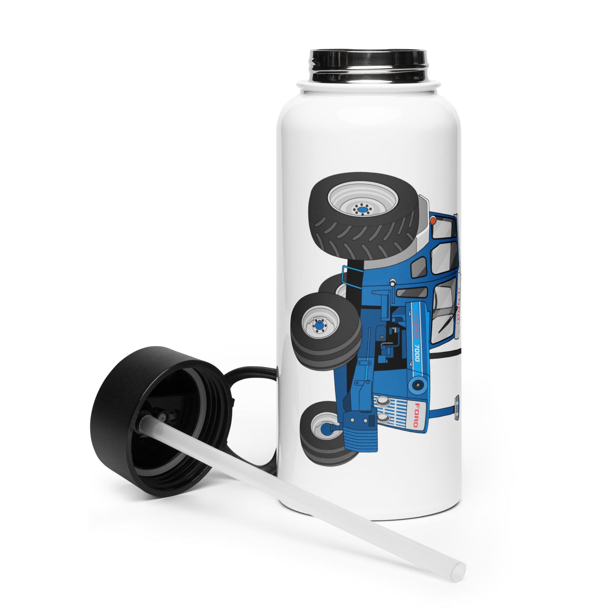 The Tractor Mugs Store Ford 7000 | Stainless Steel Water Bottle Quality Farmers Merch