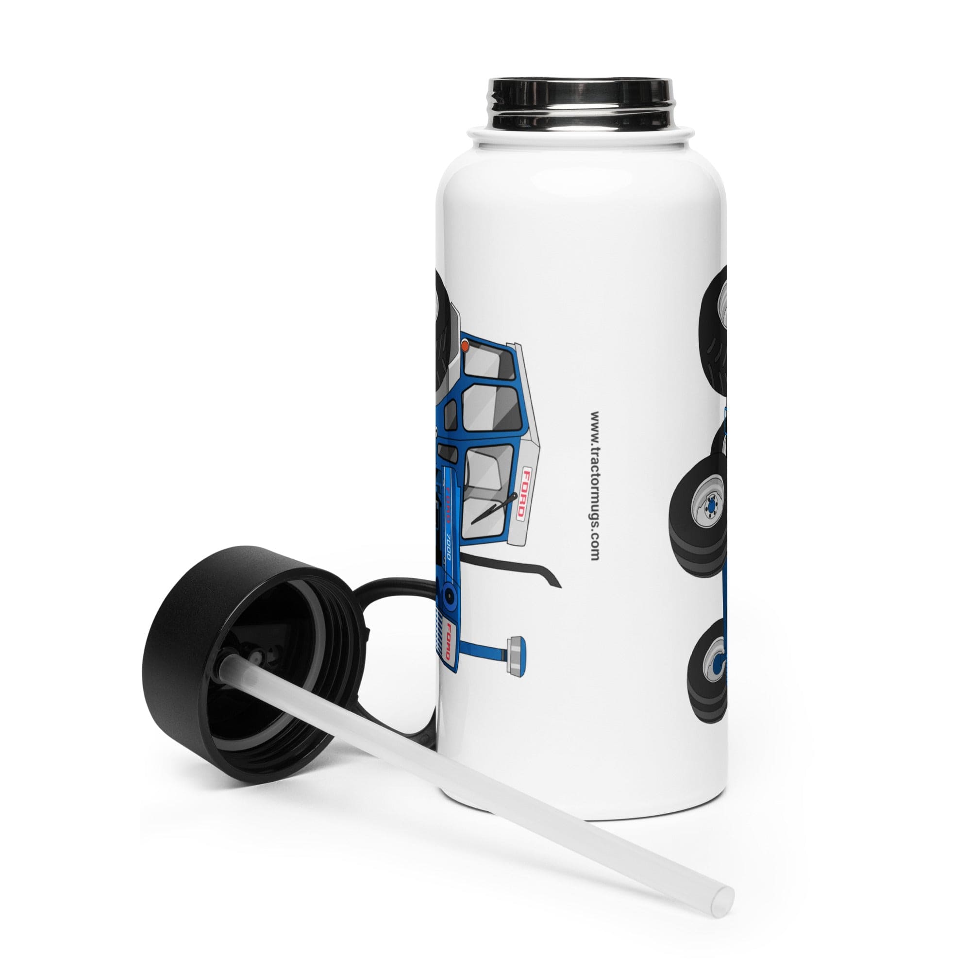 The Tractor Mugs Store Ford 7000 | Stainless Steel Water Bottle Quality Farmers Merch