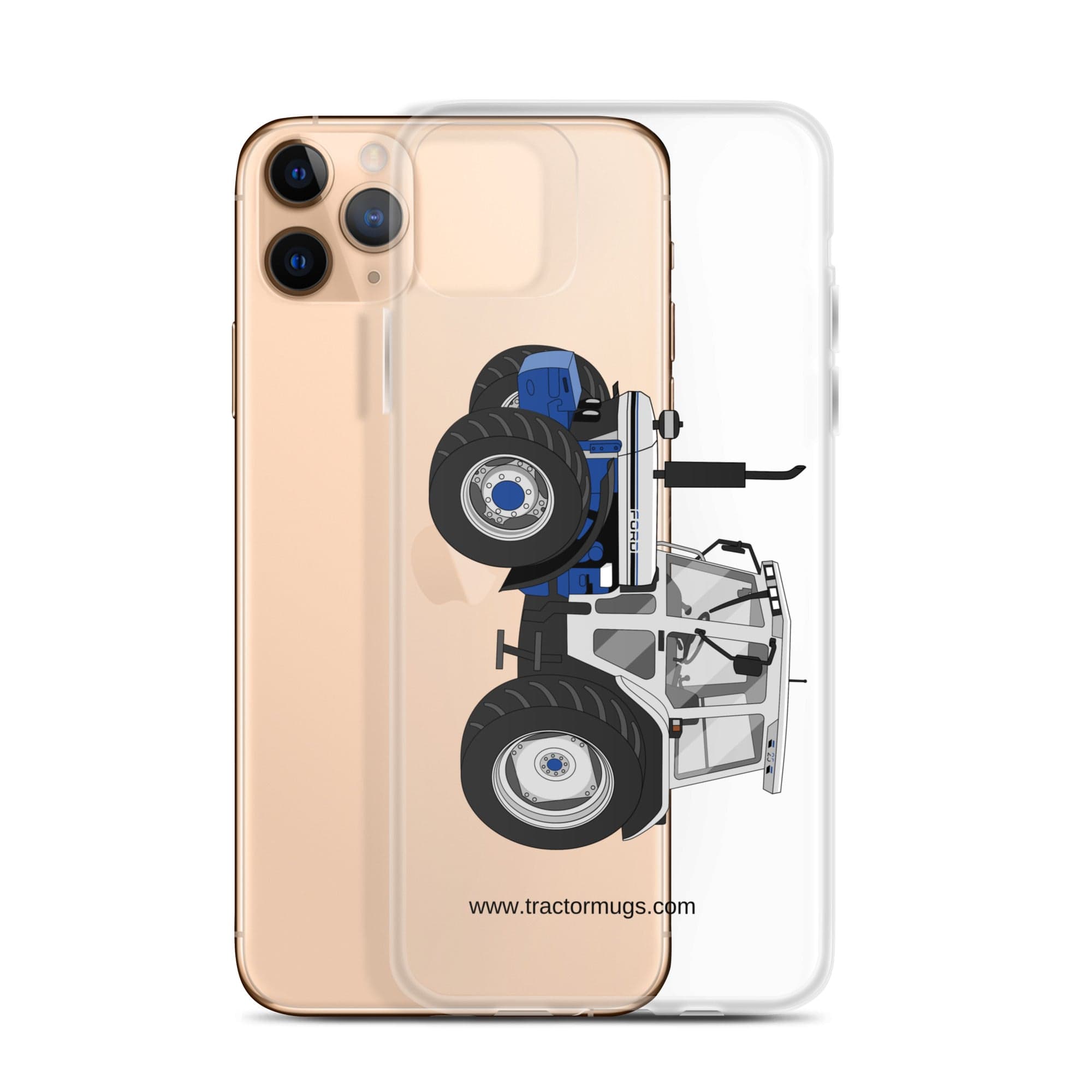 The Tractor Mugs Store Ford 7810 Jubilee Edition SilverTractor | Clear Case for iPhone® Quality Farmers Merch