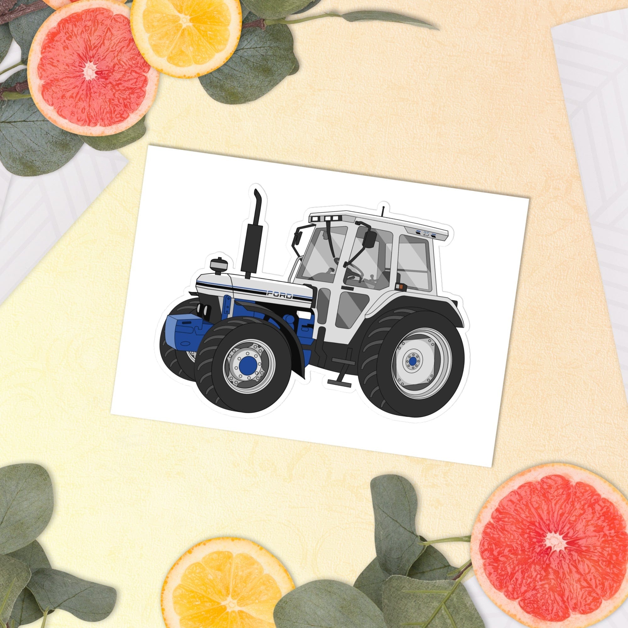 The Tractor Mugs Store Ford 7810 Jubilee Edition SilverTractor | Sticker sheet Quality Farmers Merch
