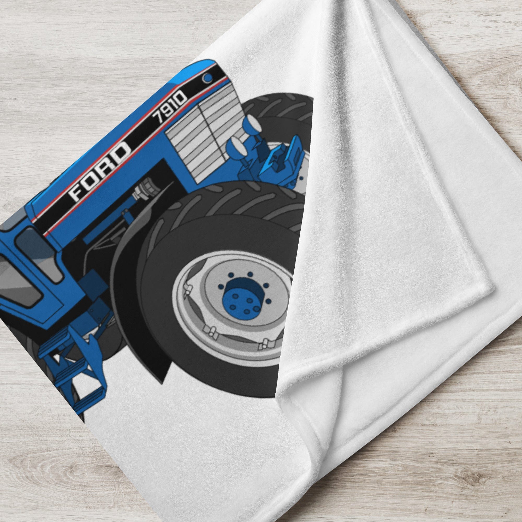 The Tractor Mugs Store Ford 7910 | Throw Blanket Quality Farmers Merch