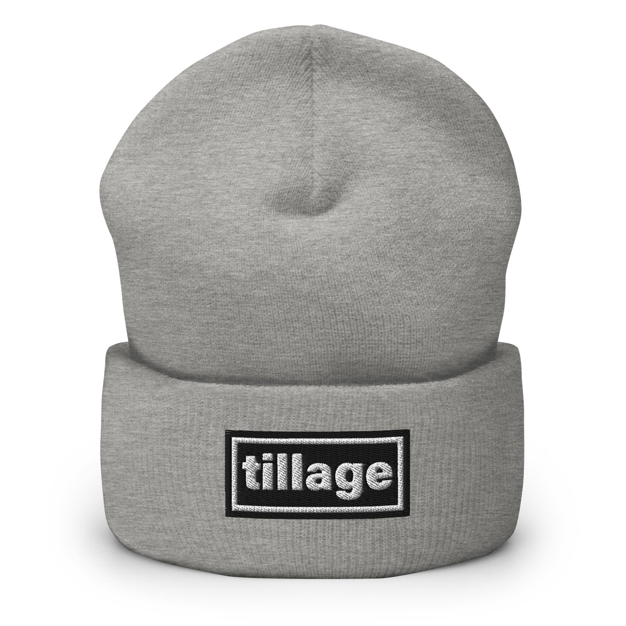 The Tractor Mugs Store Heather Grey OASIS Style 'Tillage' | Cuffed Beanie Quality Farmers Merch