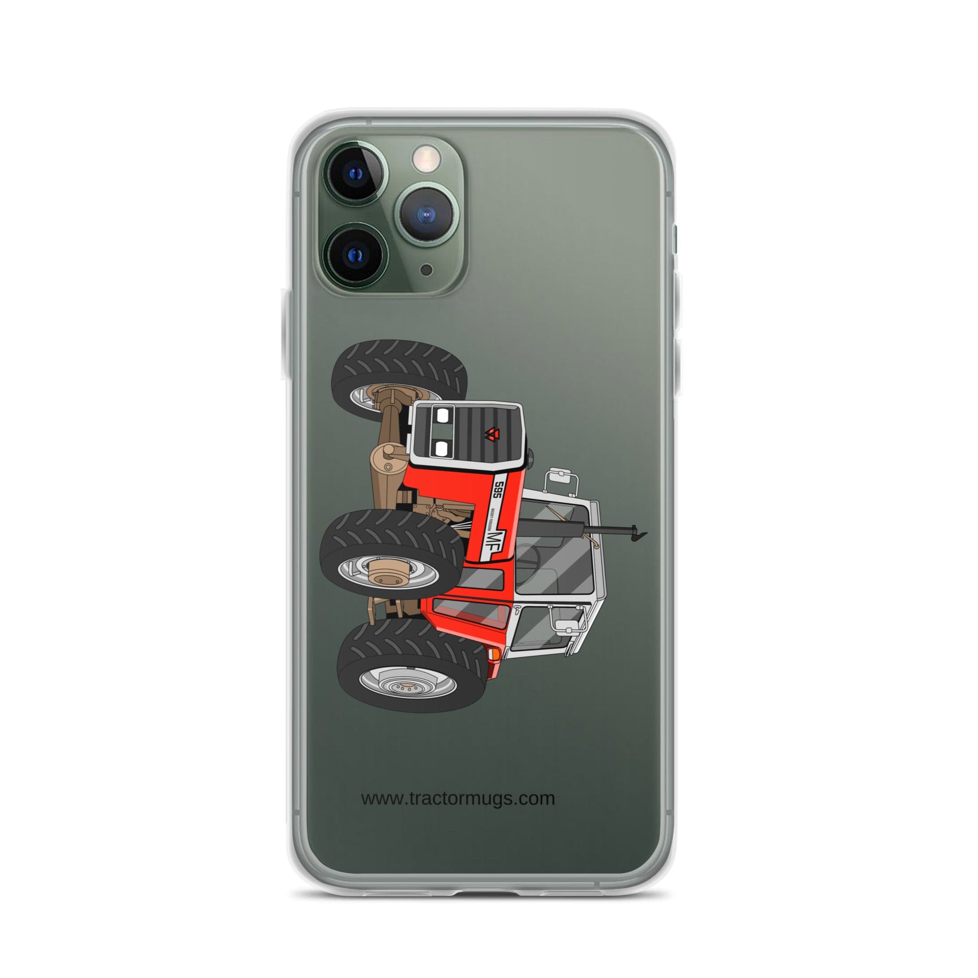 The Tractor Mugs Store iPhone 11 Pro Massey 595 | Clear Case for iPhone® Quality Farmers Merch