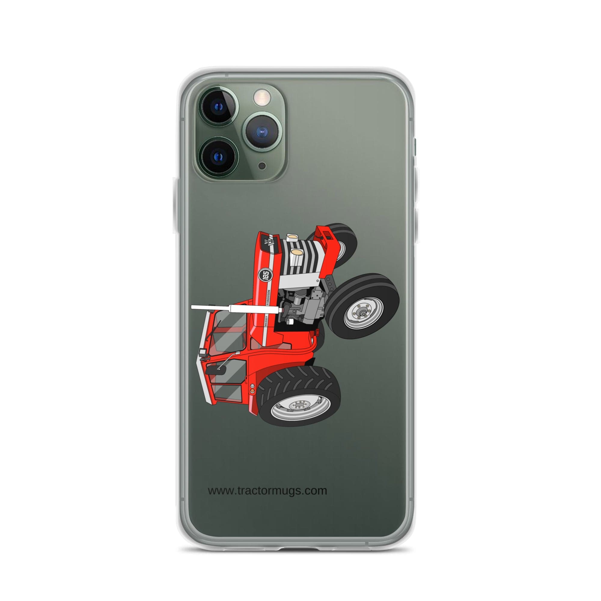 The Tractor Mugs Store iPhone 11 Pro Massey Ferguson 185 | Clear Case for iPhone® Quality Farmers Merch