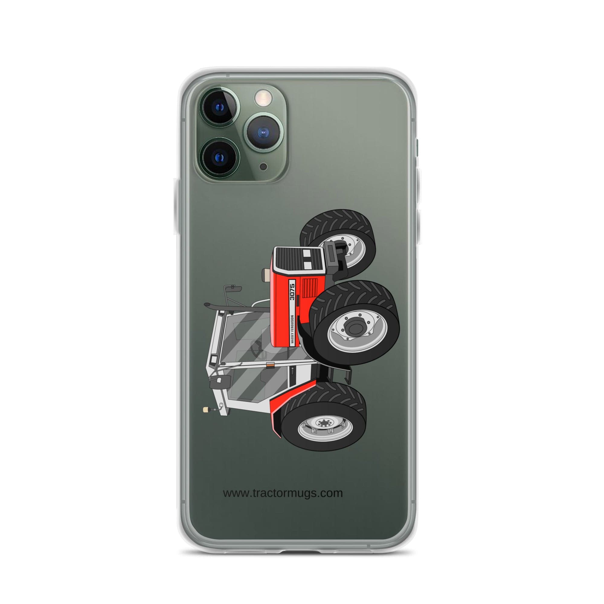 The Tractor Mugs Store iPhone 11 Pro Massey Ferguson 3075 | Clear Case for iPhone® Quality Farmers Merch