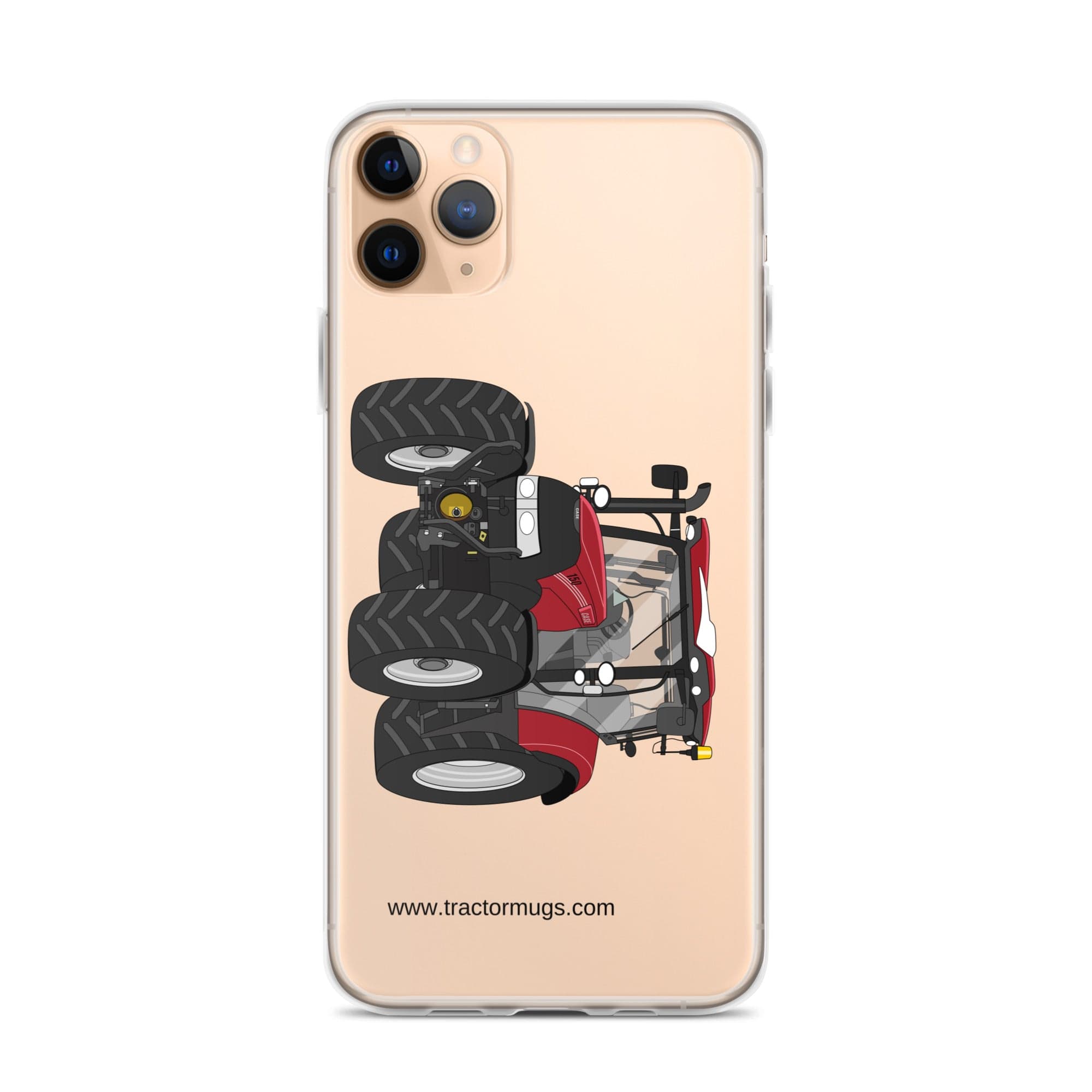 The Tractor Mugs Store iPhone 11 Pro Max Case IH Maxxum 150 Activedrive 8 | Clear Case for iPhone® Quality Farmers Merch