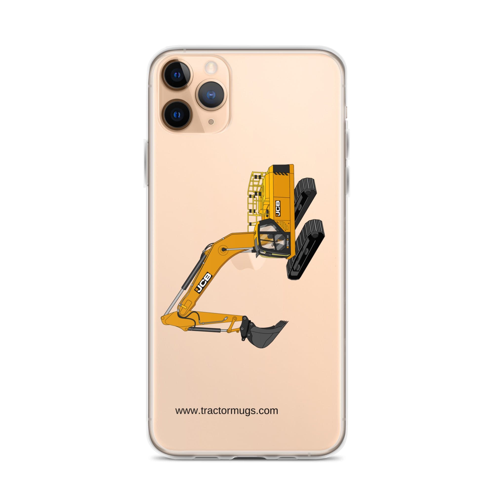 The Tractor Mugs Store iPhone 11 Pro Max JCB 370 LC | Clear Case for iPhone® Quality Farmers Merch
