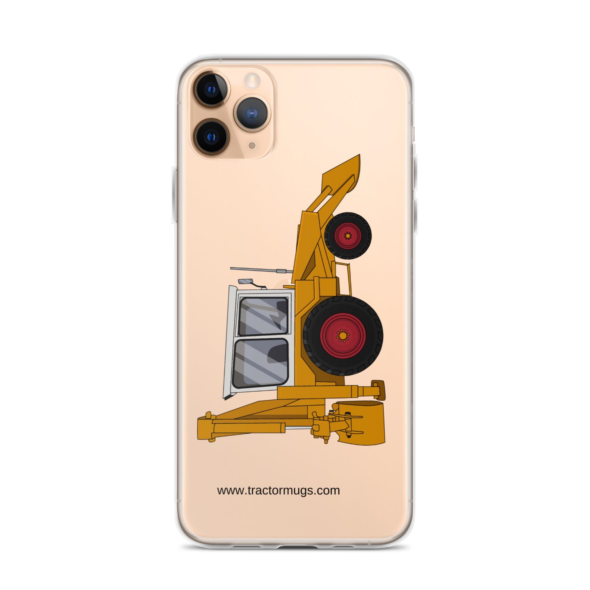 The Tractor Mugs Store iPhone 11 Pro Max JCB 3C (1975) | Clear Case for iPhone® Quality Farmers Merch