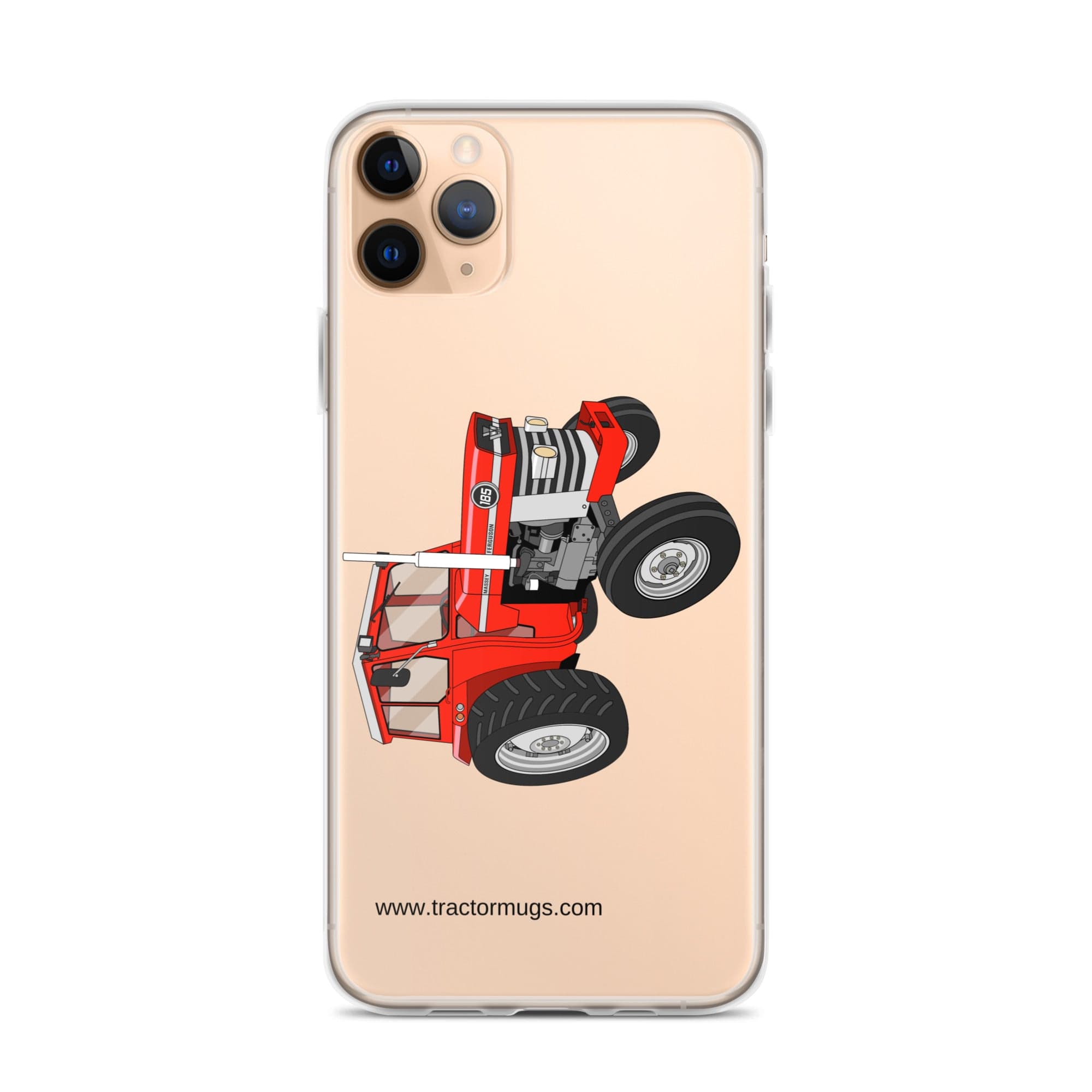 The Tractor Mugs Store iPhone 11 Pro Max Massey Ferguson 185 | Clear Case for iPhone® Quality Farmers Merch