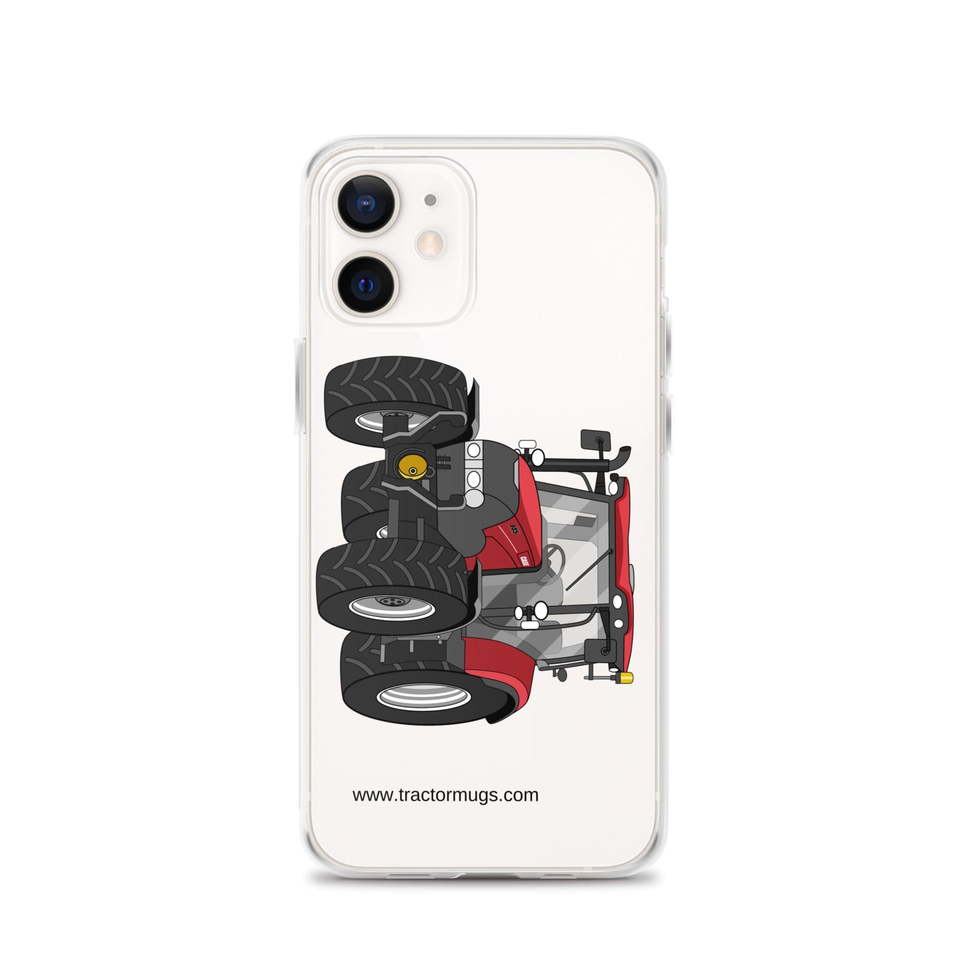The Tractor Mugs Store iPhone 12 Case IH Maxxum 145 | Clear Case for iPhone® Quality Farmers Merch