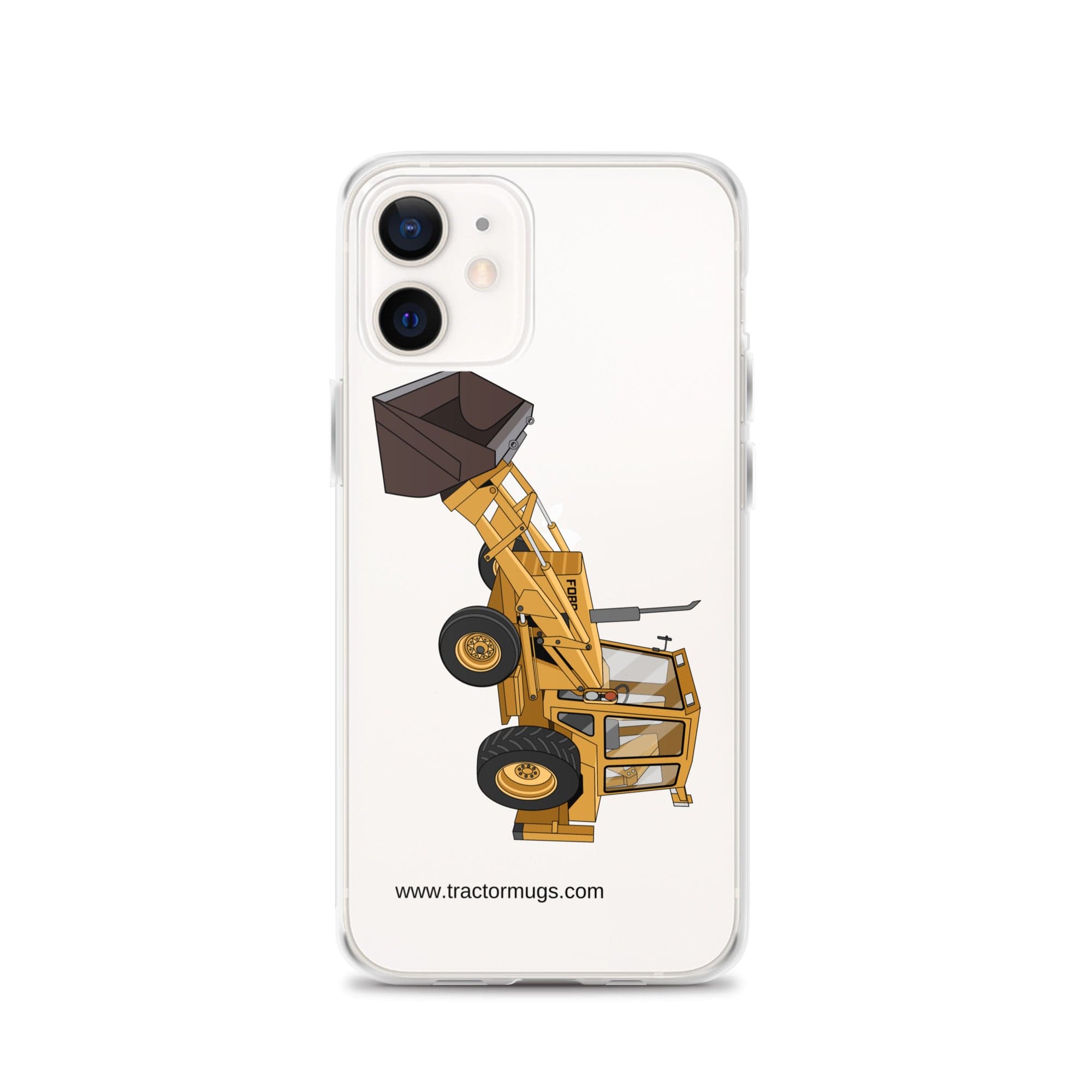 The Tractor Mugs Store iPhone 12 Ford 550 Backhoe | Clear Case for iPhone® Quality Farmers Merch
