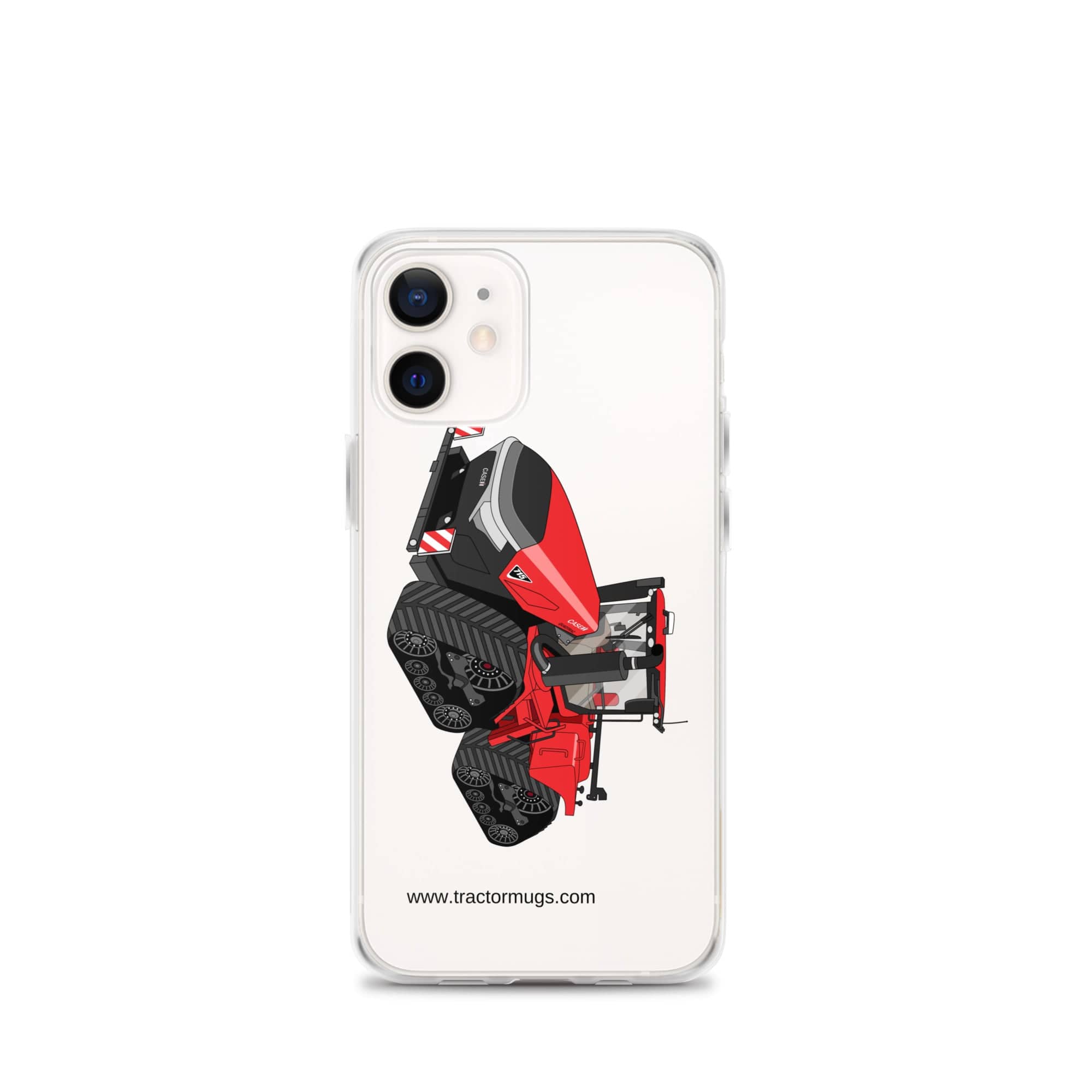 The Tractor Mugs Store iPhone 12 mini Case IH Quadtrac 715 | Clear Case for iPhone® Quality Farmers Merch