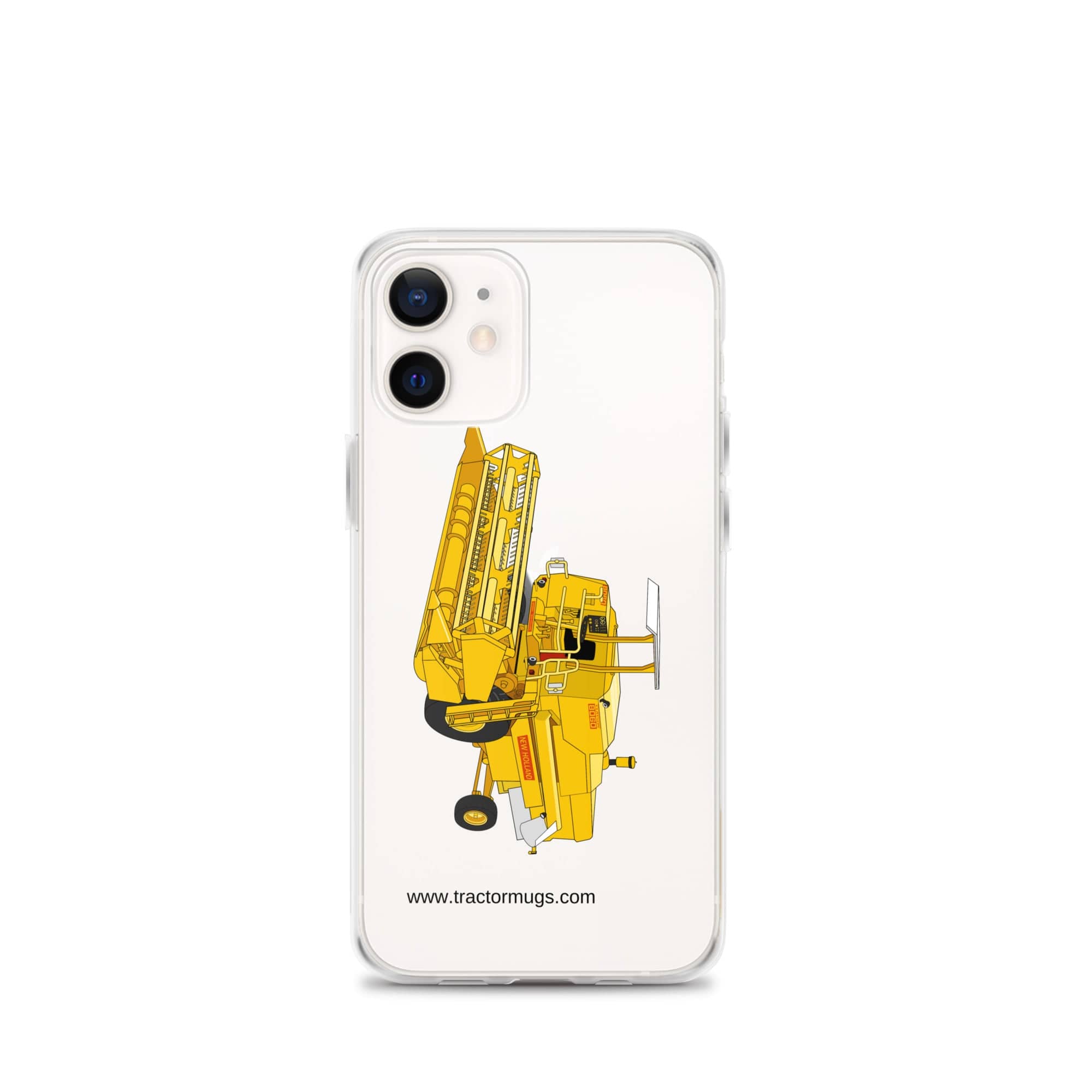 The Tractor Mugs Store iPhone 12 mini Clayson 8060 Combine Harvester | Clear Case for iPhone® Quality Farmers Merch