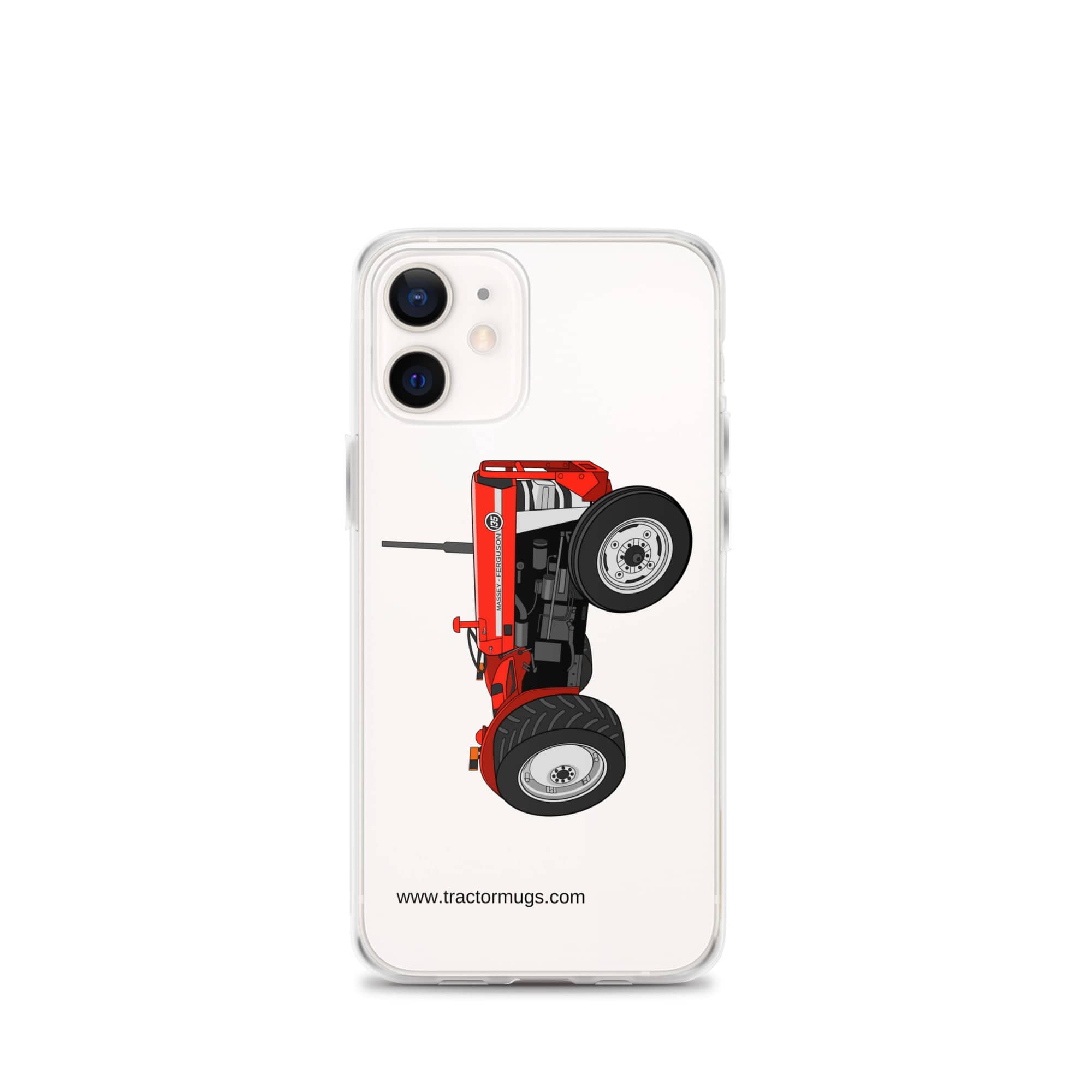 The Tractor Mugs Store iPhone 12 mini Massey Ferguson 135 | Clear Case for iPhone® Quality Farmers Merch