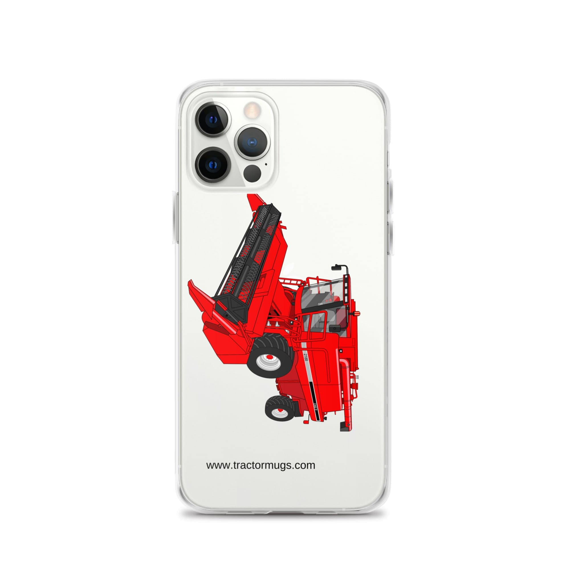 The Tractor Mugs Store iPhone 12 Pro Case IH Axial Flow 2188 Harvester | Clear Case for iPhone® Quality Farmers Merch