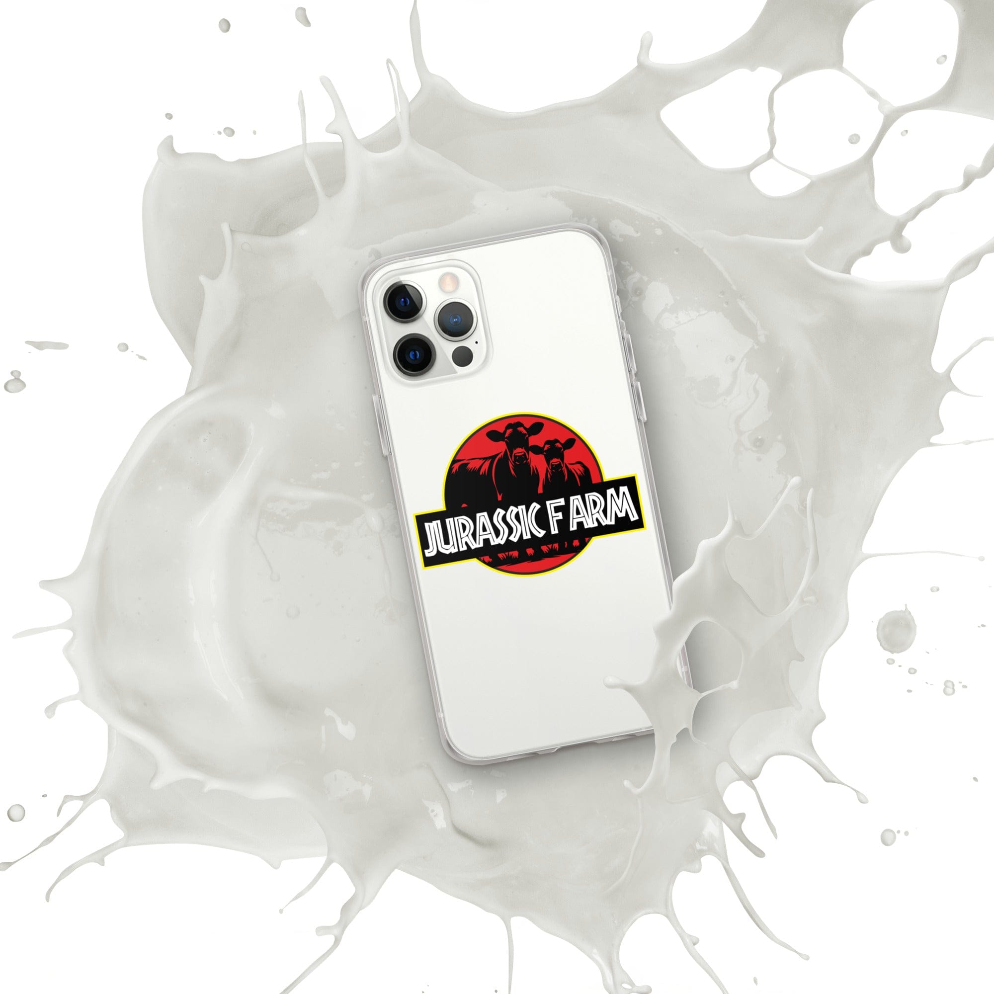 The Tractor Mugs Store iPhone 12 Pro JURASSIC FARM | Clear Case for iPhone® Quality Farmers Merch