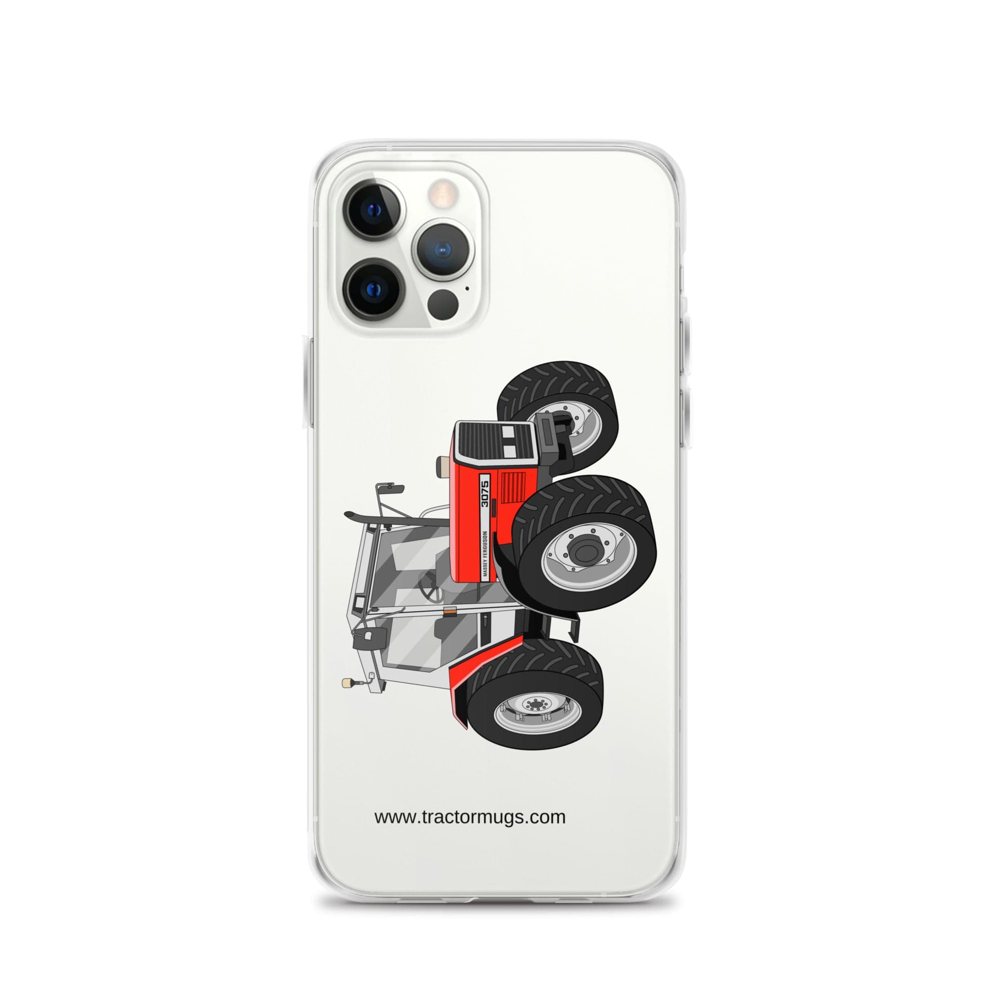 The Tractor Mugs Store iPhone 12 Pro Massey Ferguson 3075 | Clear Case for iPhone® Quality Farmers Merch