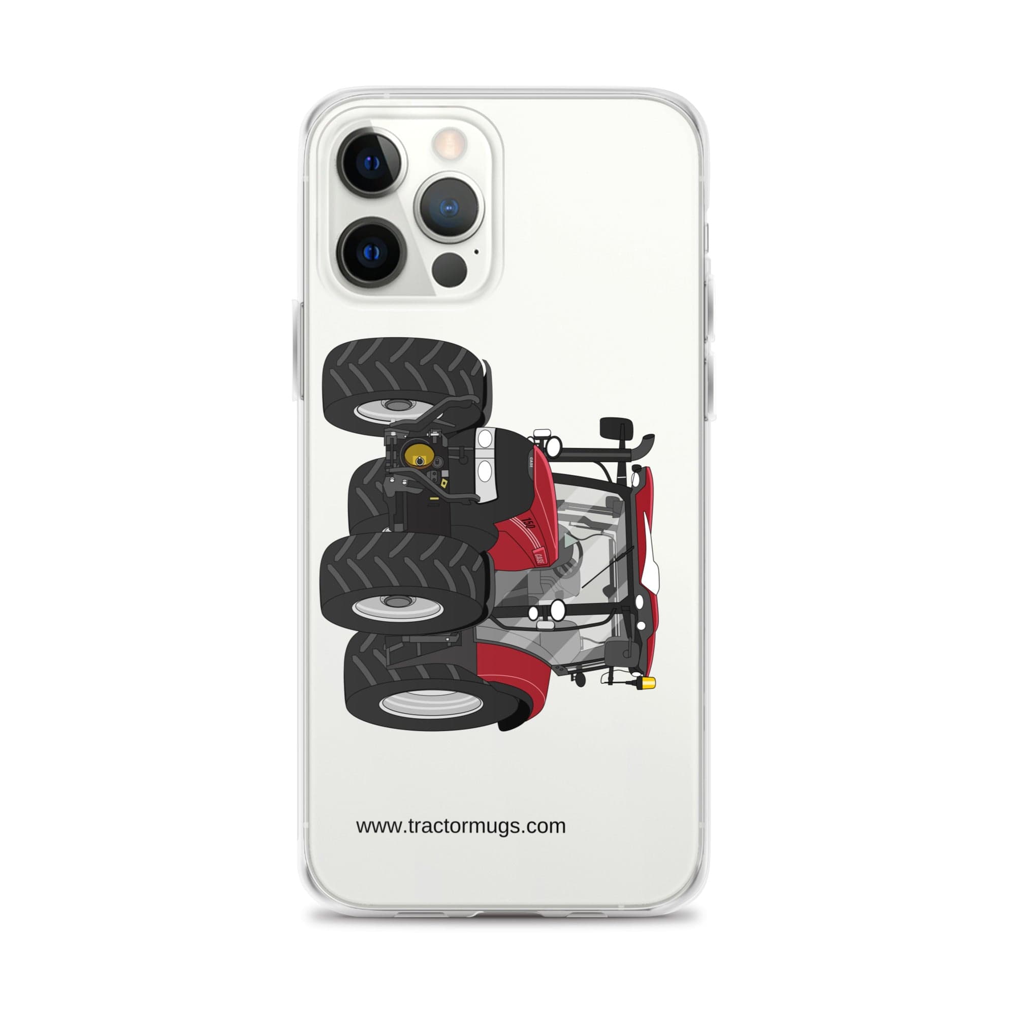 The Tractor Mugs Store iPhone 12 Pro Max Case IH Maxxum 150 Activedrive 8 | Clear Case for iPhone® Quality Farmers Merch