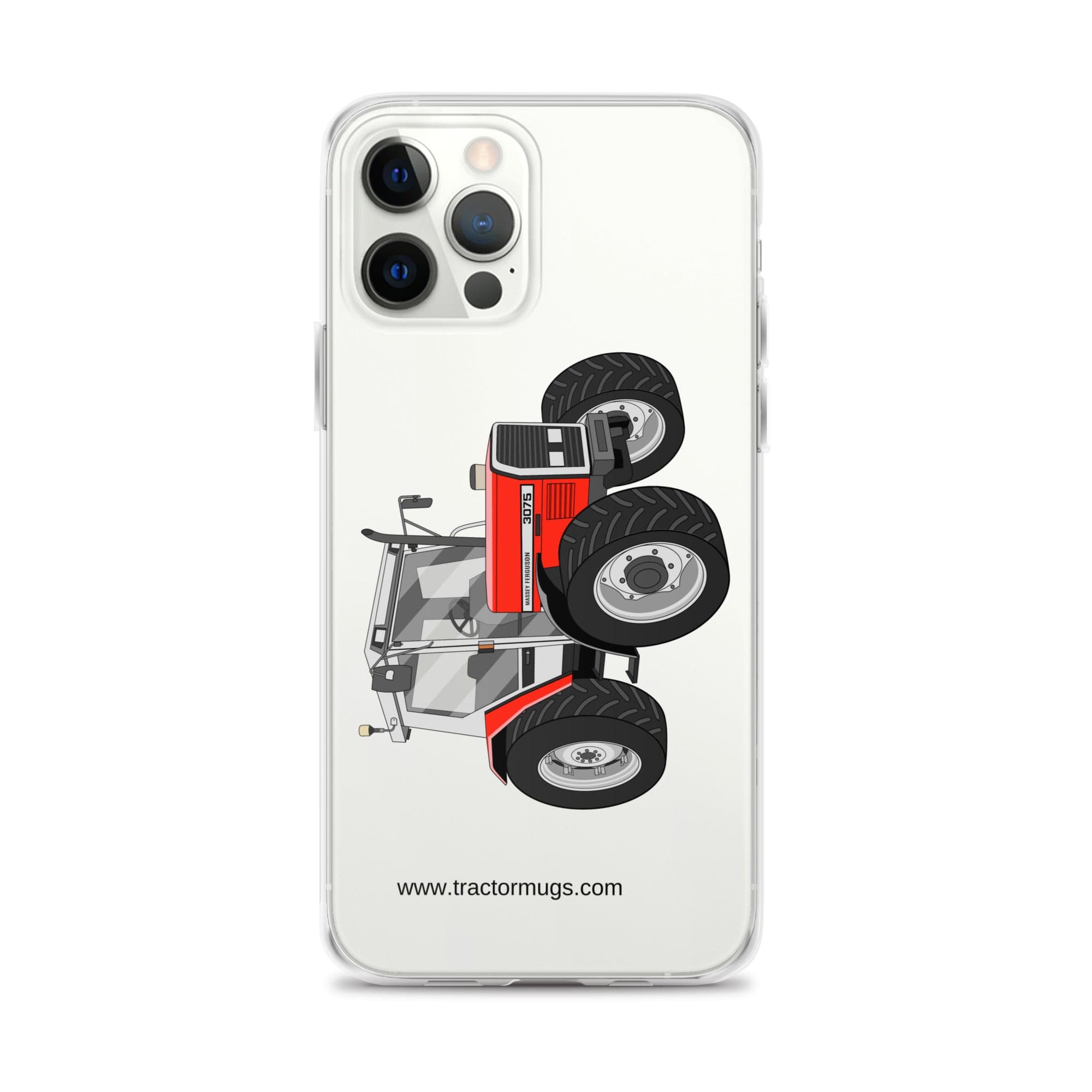 The Tractor Mugs Store iPhone 12 Pro Max Massey Ferguson 3075 | Clear Case for iPhone® Quality Farmers Merch
