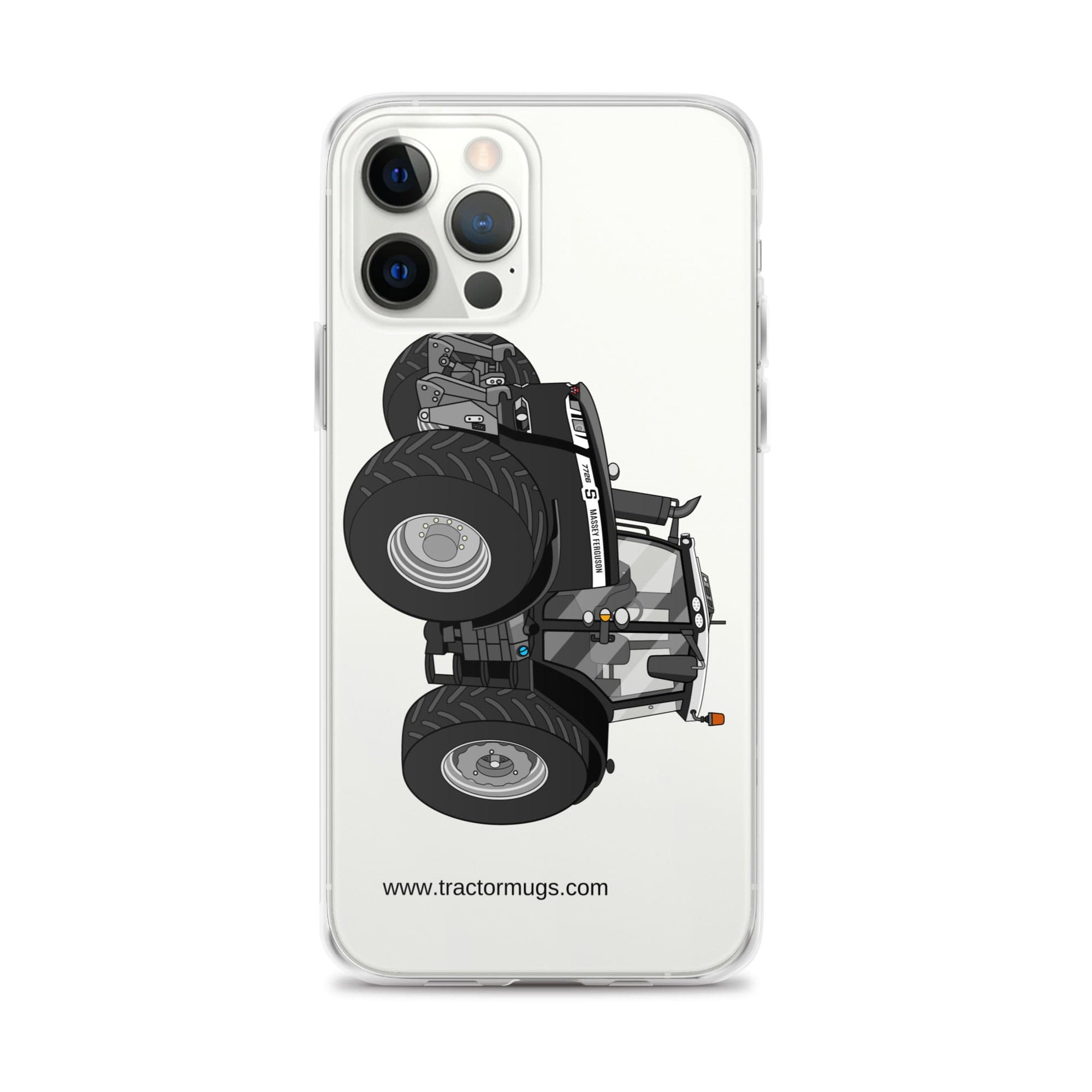 The Tractor Mugs Store iPhone 12 Pro Max Massey Ferguson 7726S Black Beauty | Clear Case for iPhone® Quality Farmers Merch