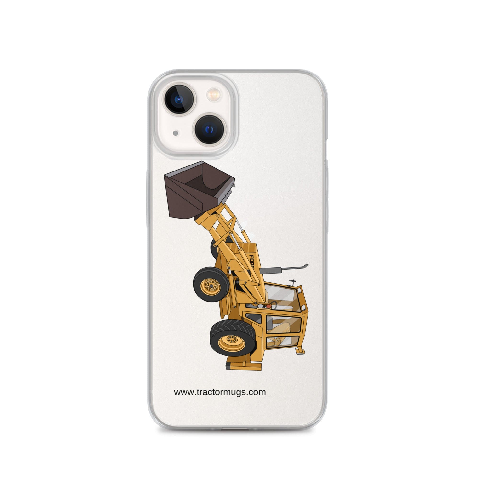 The Tractor Mugs Store iPhone 13 Ford 550 Backhoe | Clear Case for iPhone® Quality Farmers Merch