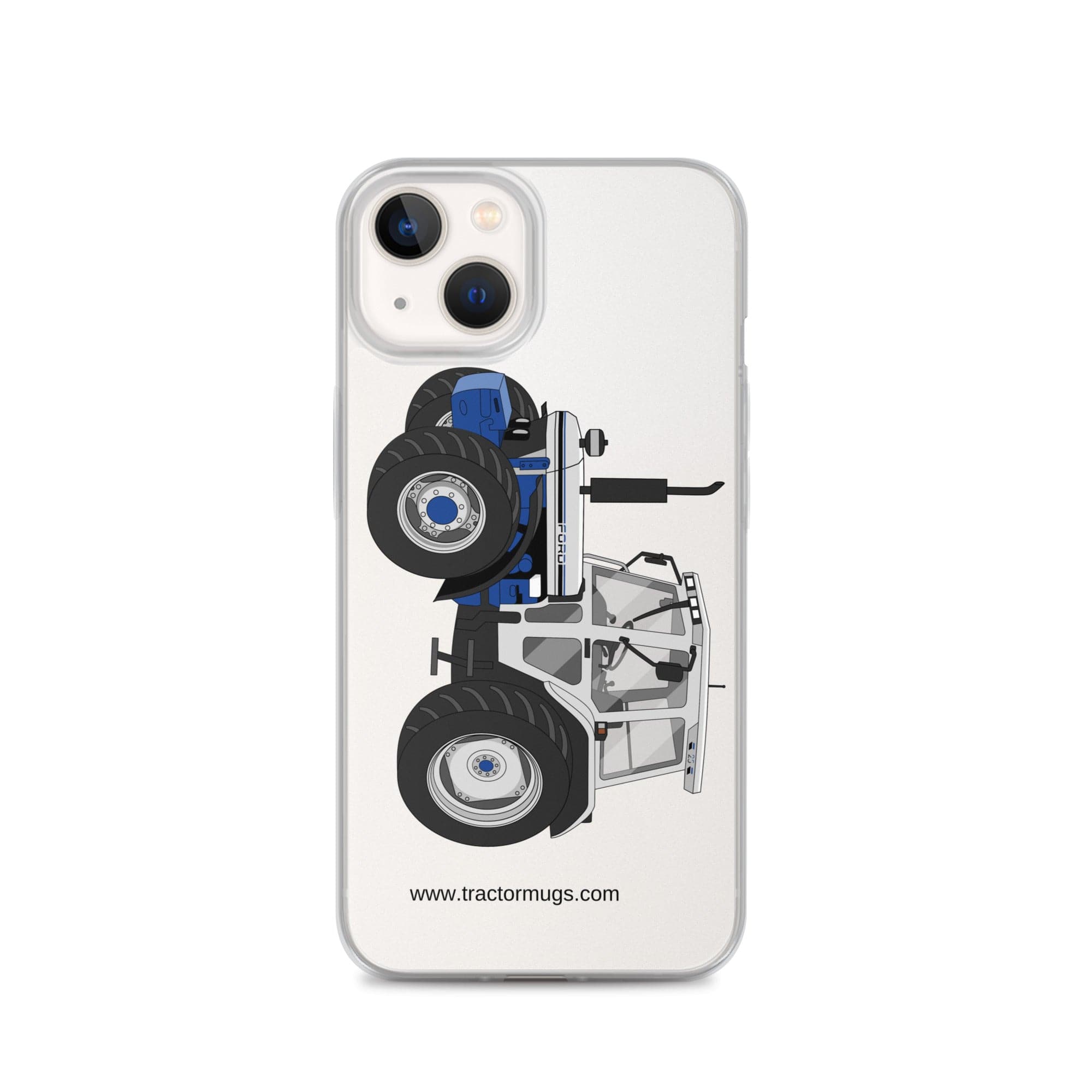 The Tractor Mugs Store iPhone 13 Jubilee Edition Silver Tractor | Clear Case for iPhone® Quality Farmers Merch