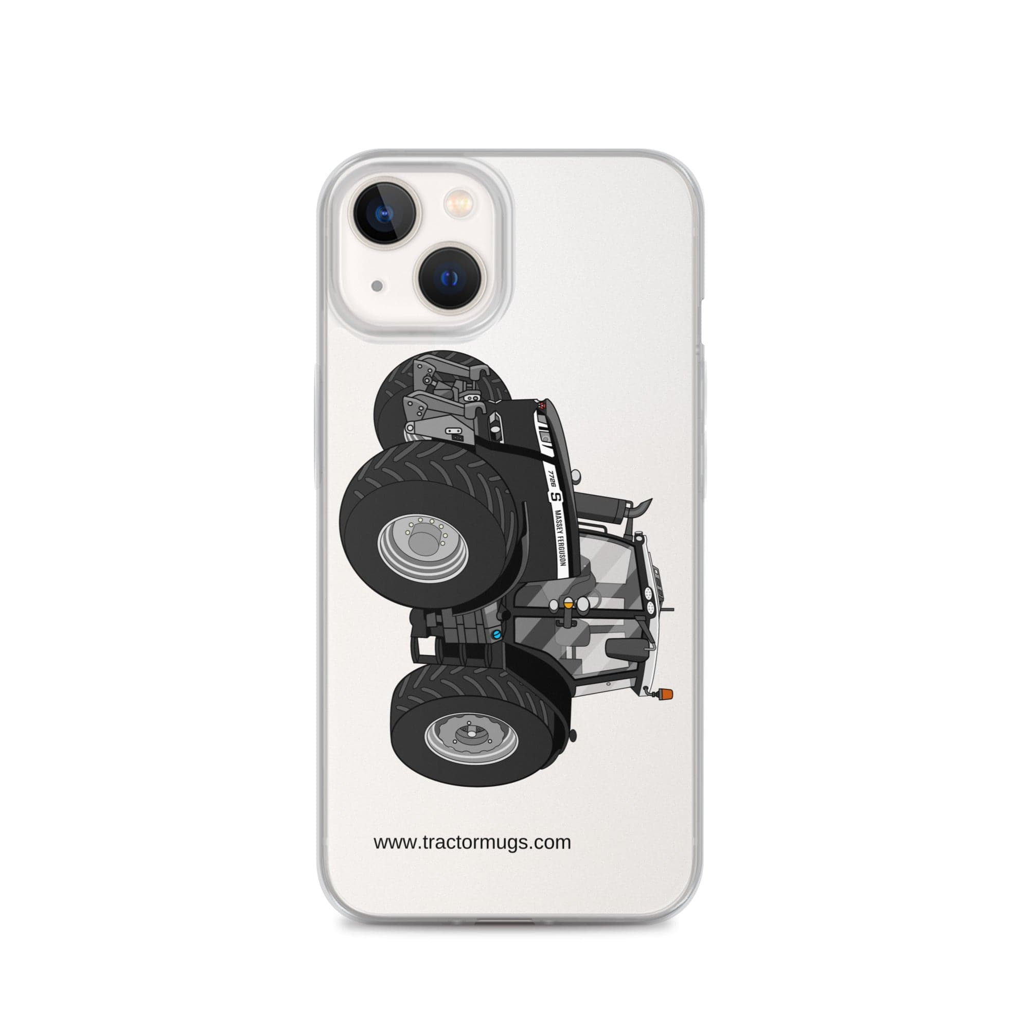 The Tractor Mugs Store iPhone 13 Massey Ferguson 7726S Black Beauty | Clear Case for iPhone® Quality Farmers Merch