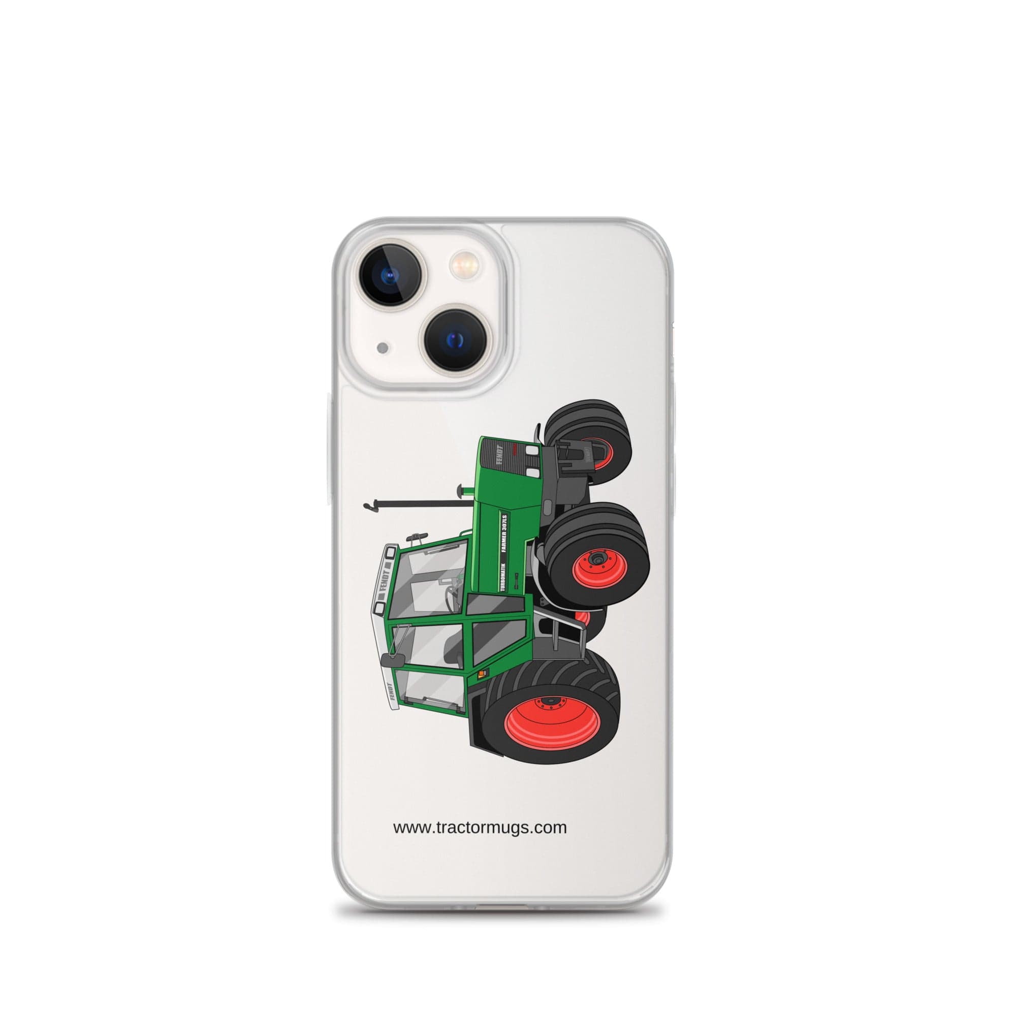 The Tractor Mugs Store iPhone 13 mini Fendt Farmer TURBOMATIK 307 LSA | Clear Case for iPhone® Quality Farmers Merch