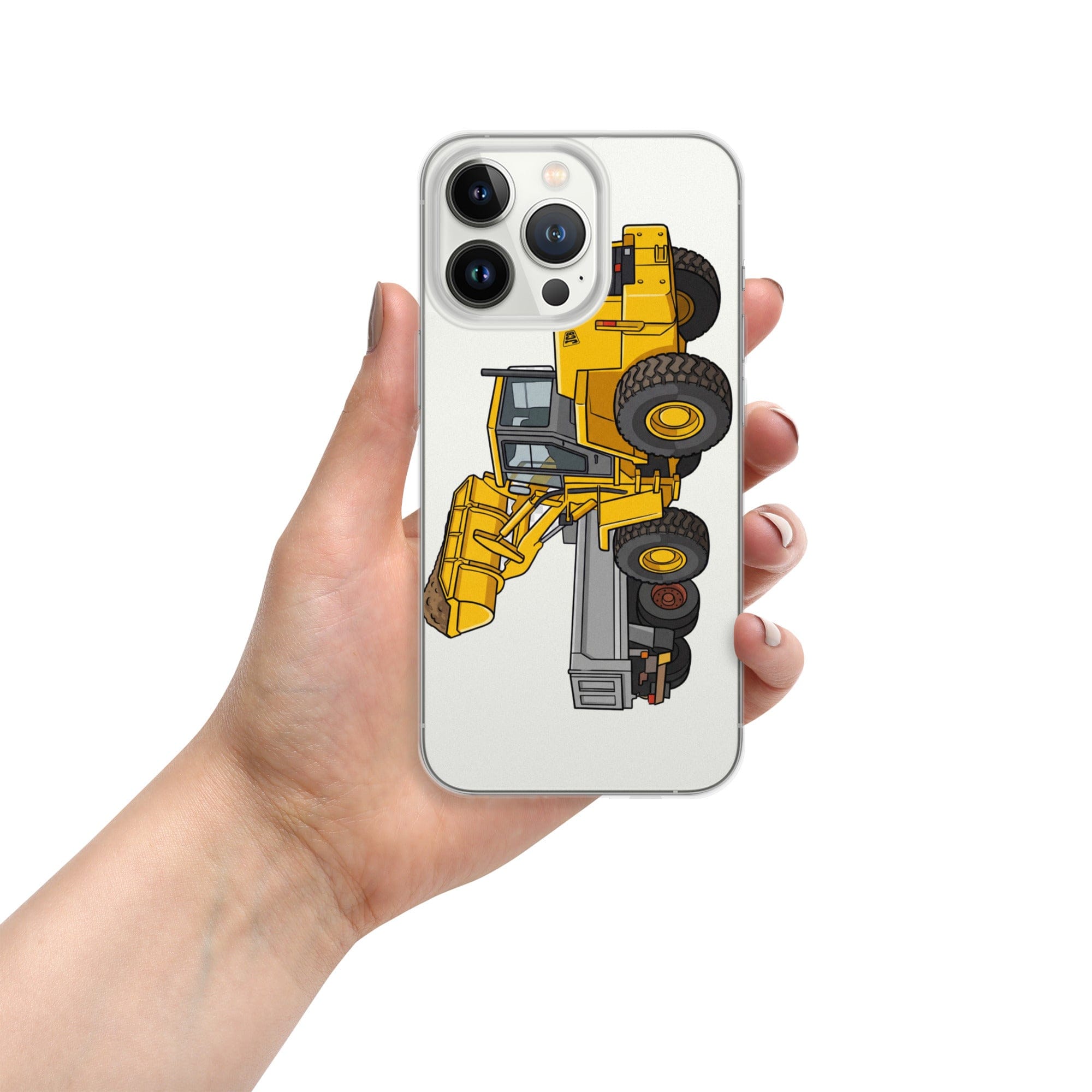 The Tractor Mugs Store iPhone 13 Pro JCB 435 Loader | Clear Case for iPhone® Quality Farmers Merch