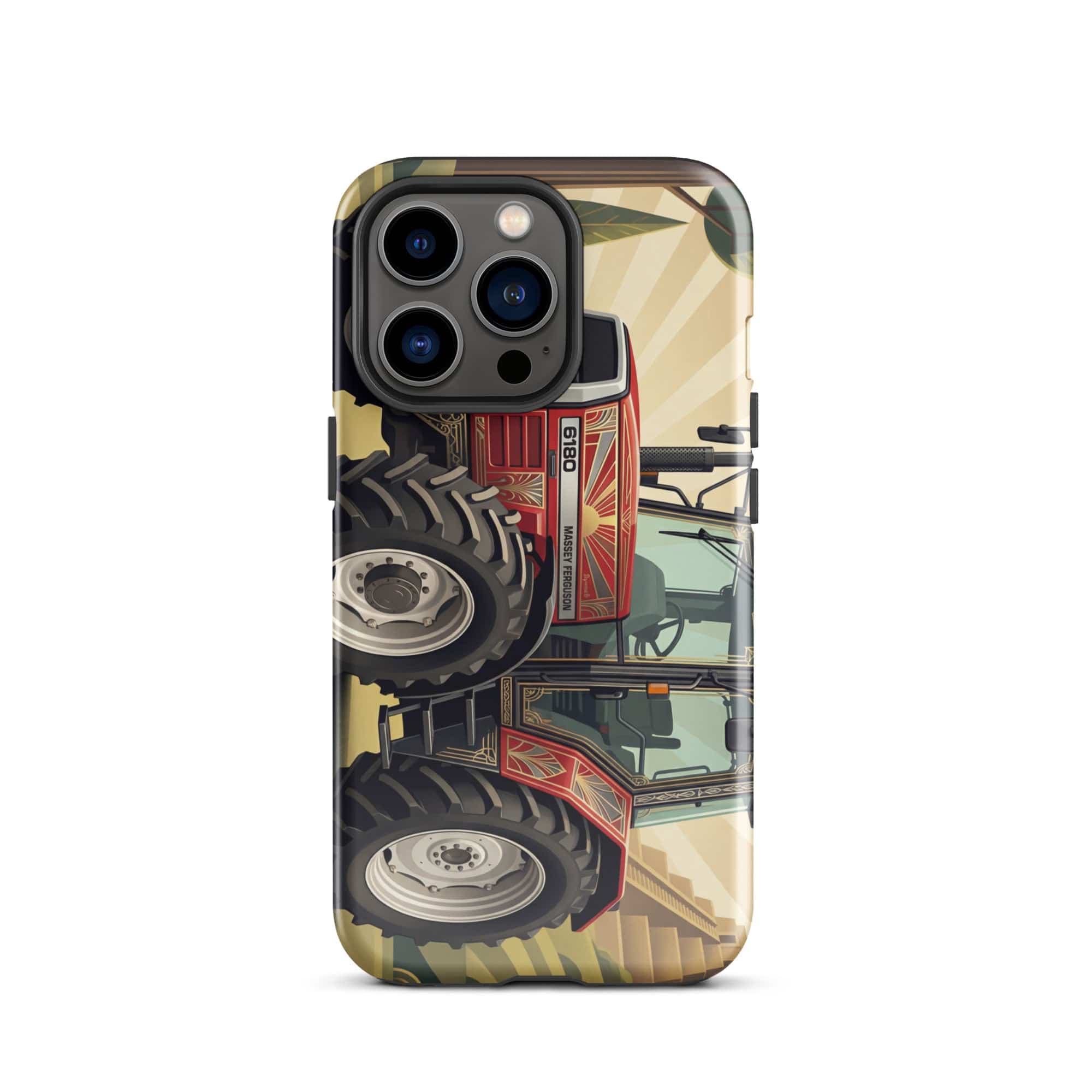 The Tractor Mugs Store iPhone 13 Pro Massey Ferguson 6180 | Art Deco Tough Case for iPhone® Quality Farmers Merch