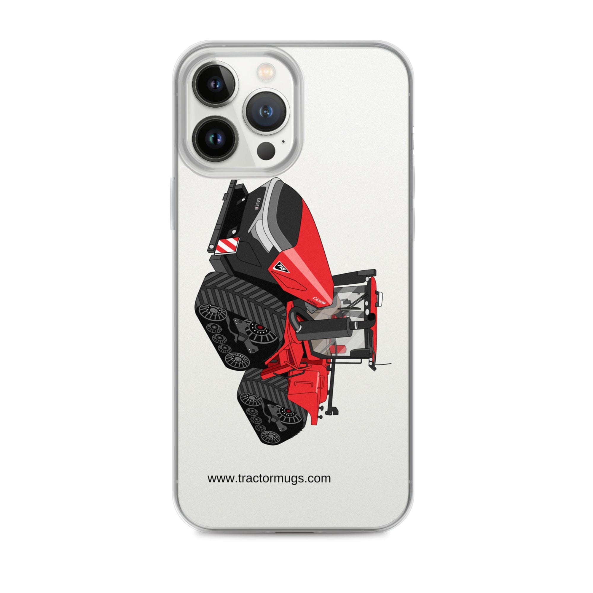 The Tractor Mugs Store iPhone 13 Pro Max Case IH Quadtrac 715 | Clear Case for iPhone® Quality Farmers Merch