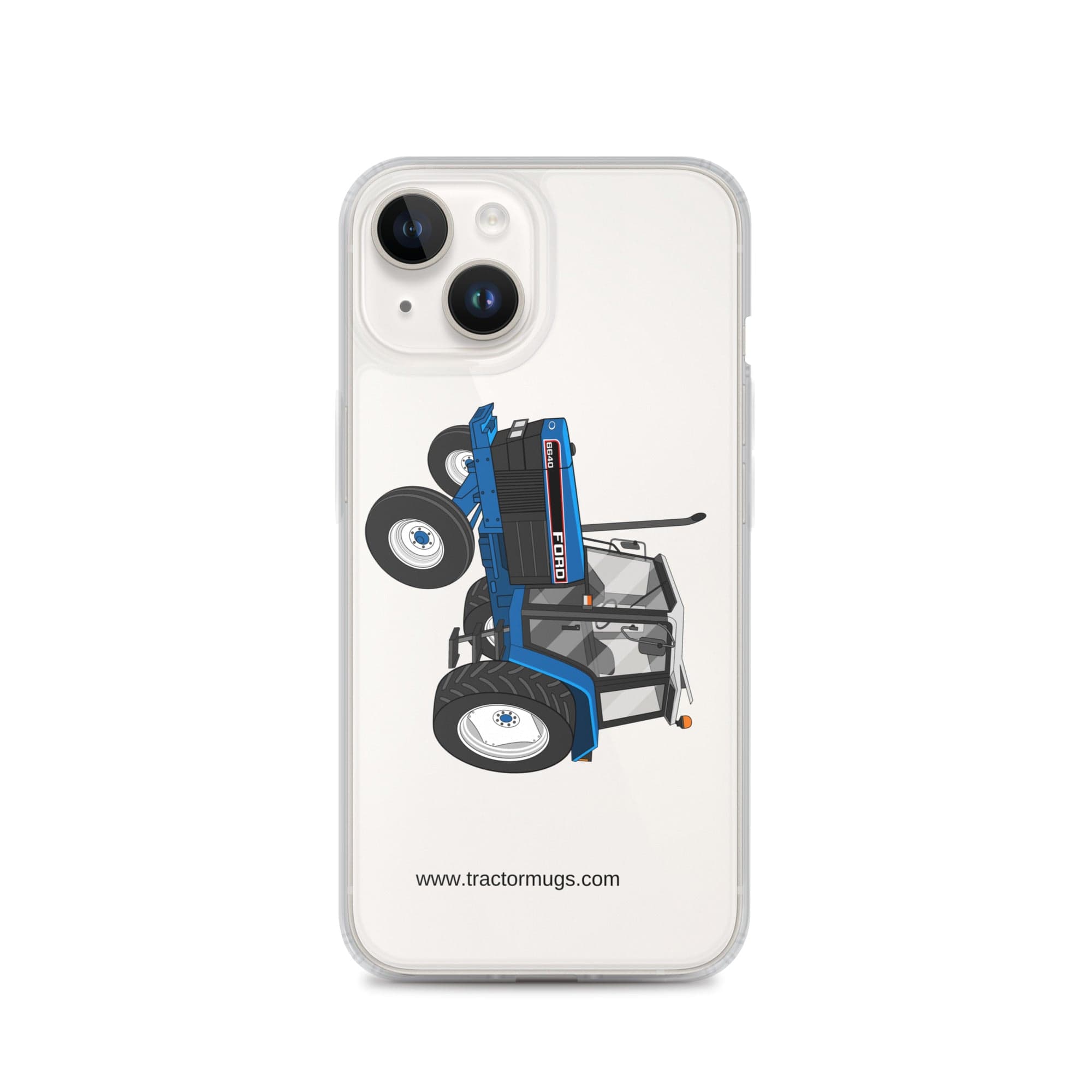 The Tractor Mugs Store iPhone 14 Ford 6640 2WD | Clear Case for iPhone® Quality Farmers Merch