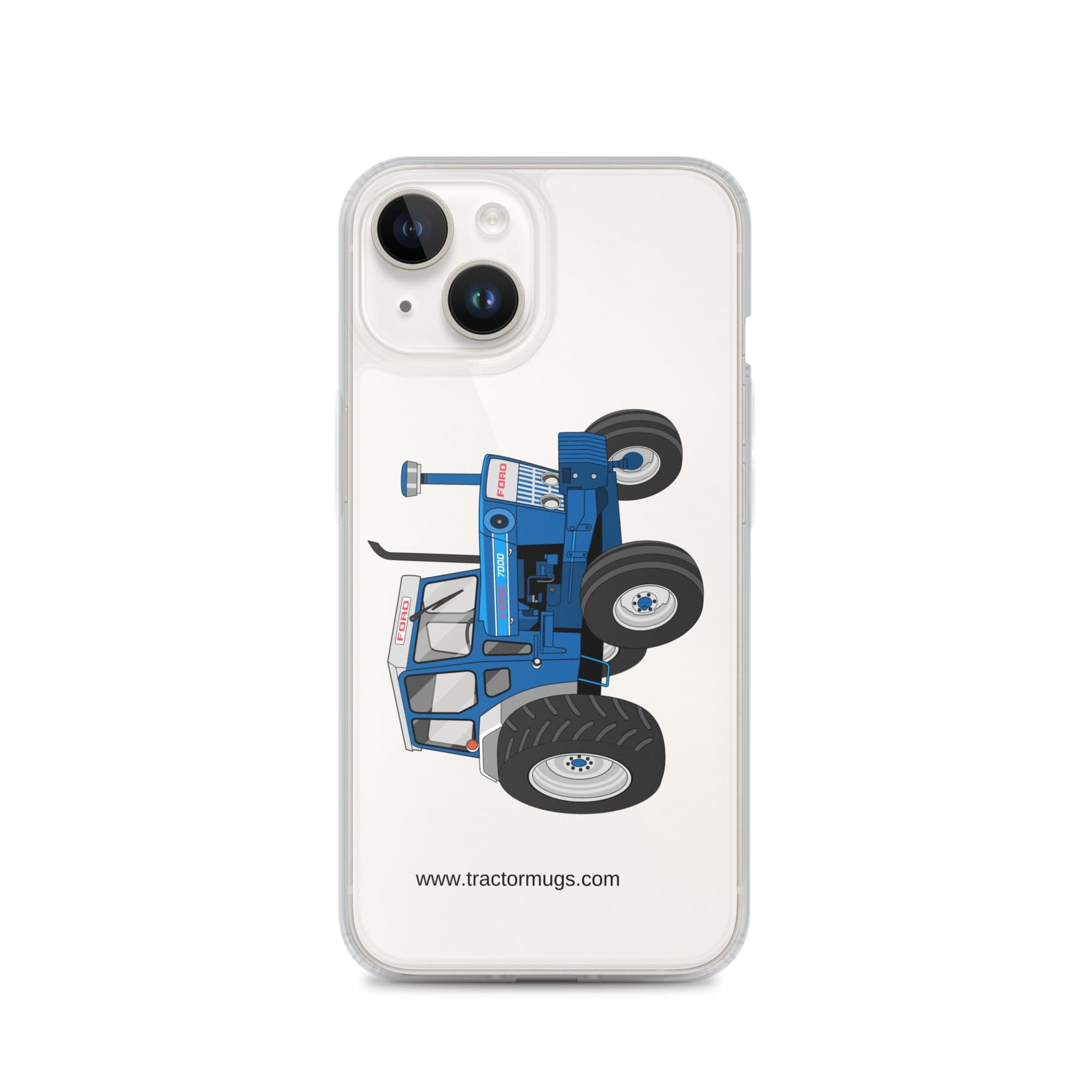 The Tractor Mugs Store iPhone 14 Ford 7000 | Clear Case for iPhone® Quality Farmers Merch