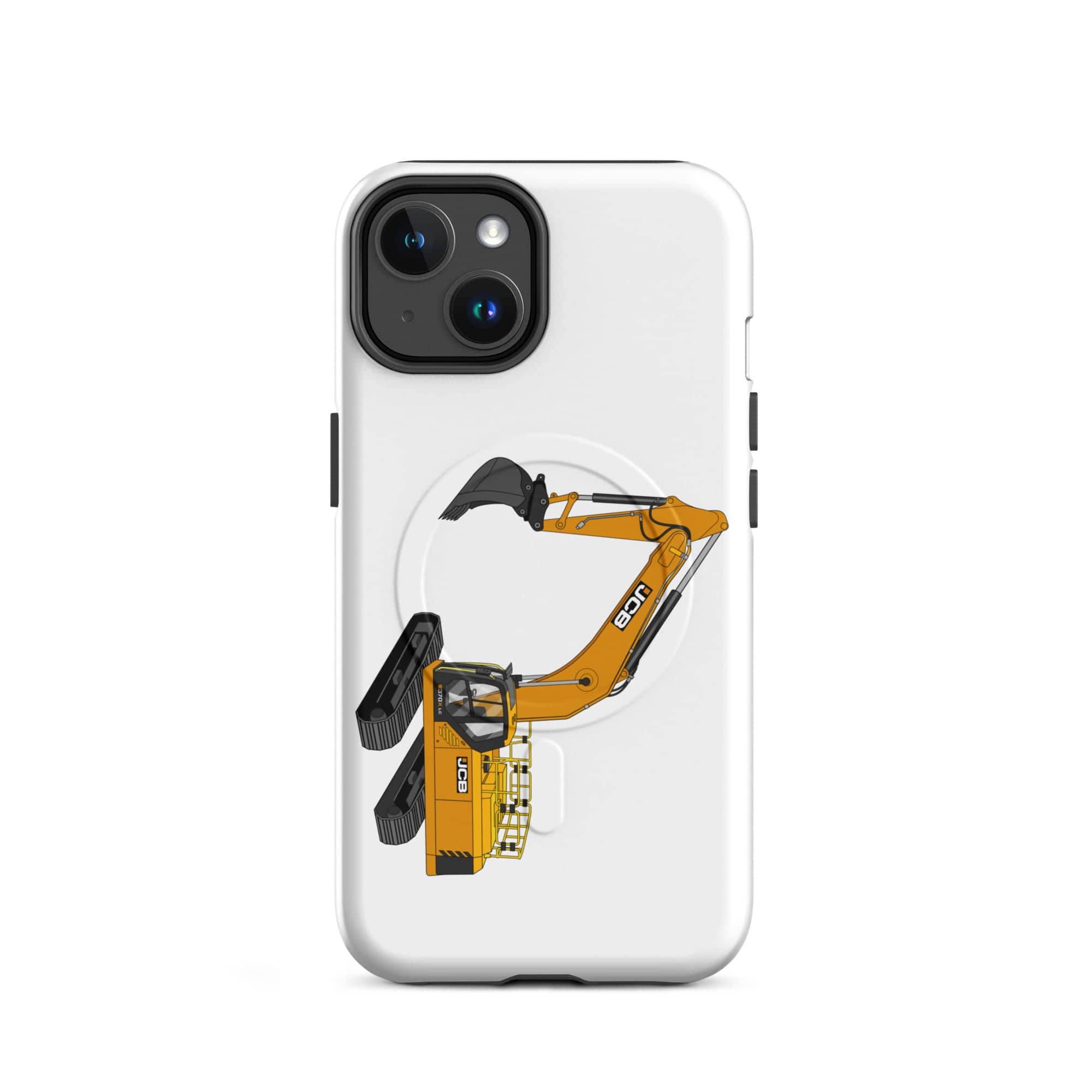 The Tractor Mugs Store iPhone 14 JCB 370 LC | MagSafe® tough case for iPhone® Quality Farmers Merch