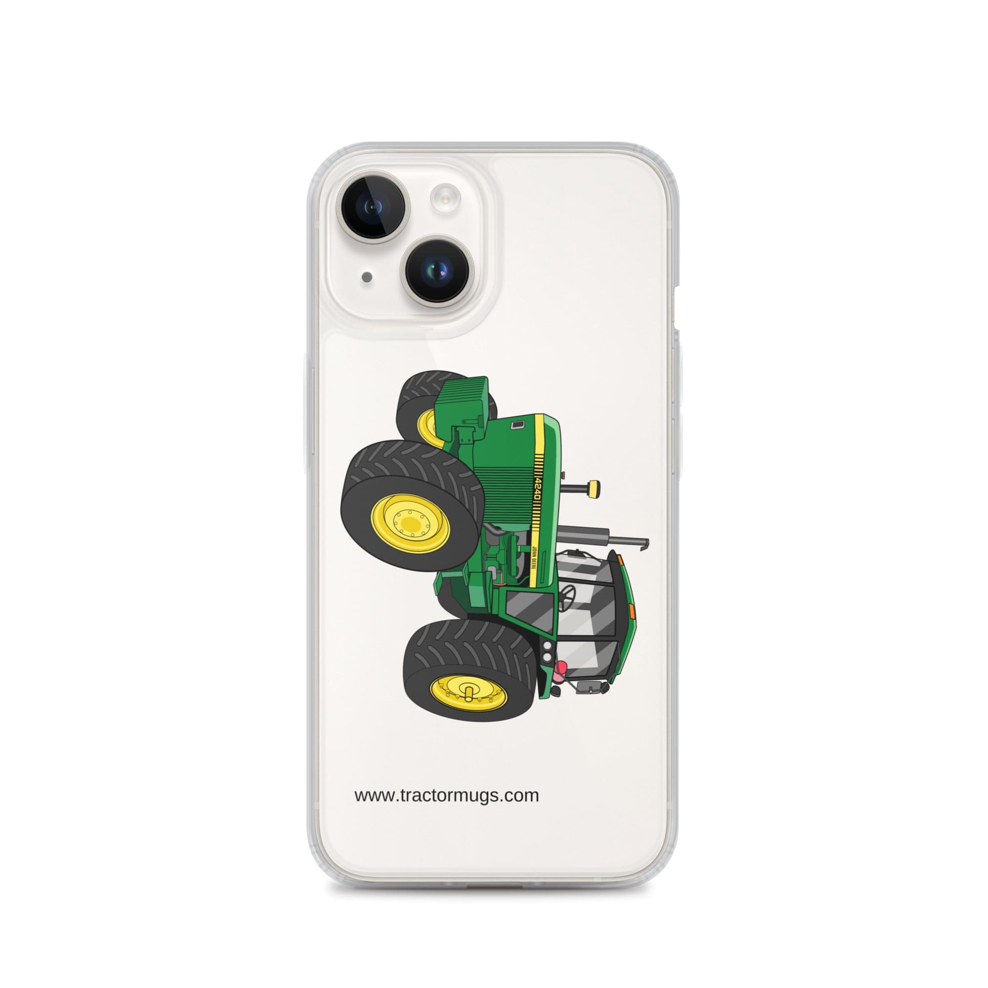 The Tractor Mugs Store iPhone 14 John Deere 4240 | Clear Case for iPhone® Quality Farmers Merch