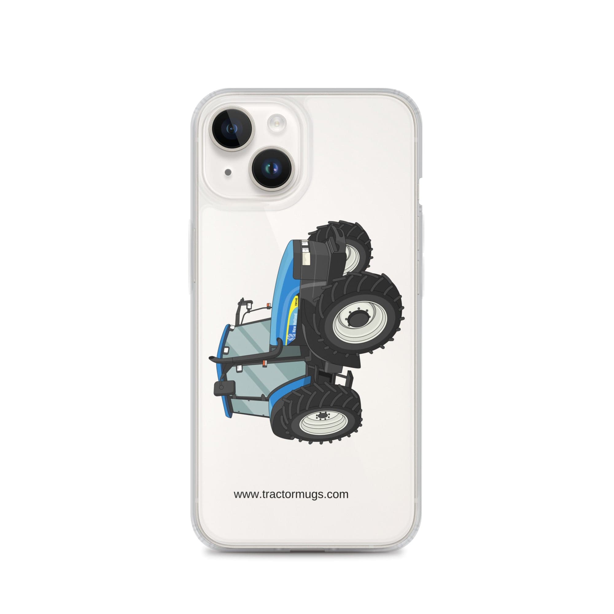 The Tractor Mugs Store iPhone 14 New Holland TM 140 | Clear Case for iPhone® Quality Farmers Merch