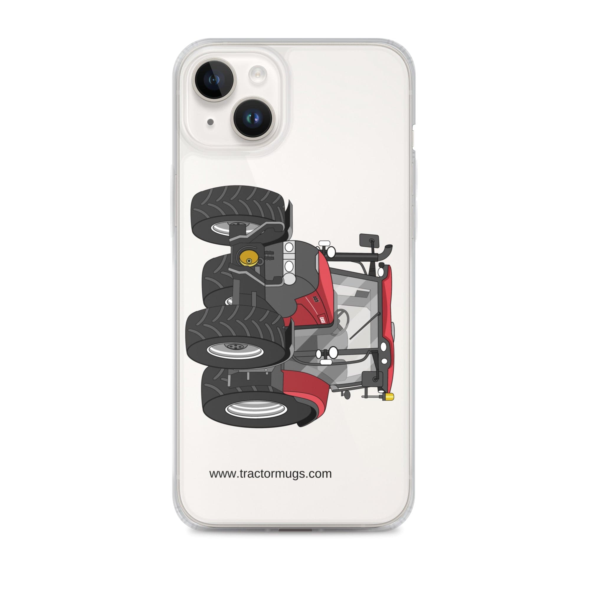 The Tractor Mugs Store iPhone 14 Plus Case IH Maxxum 145 | Clear Case for iPhone® Quality Farmers Merch